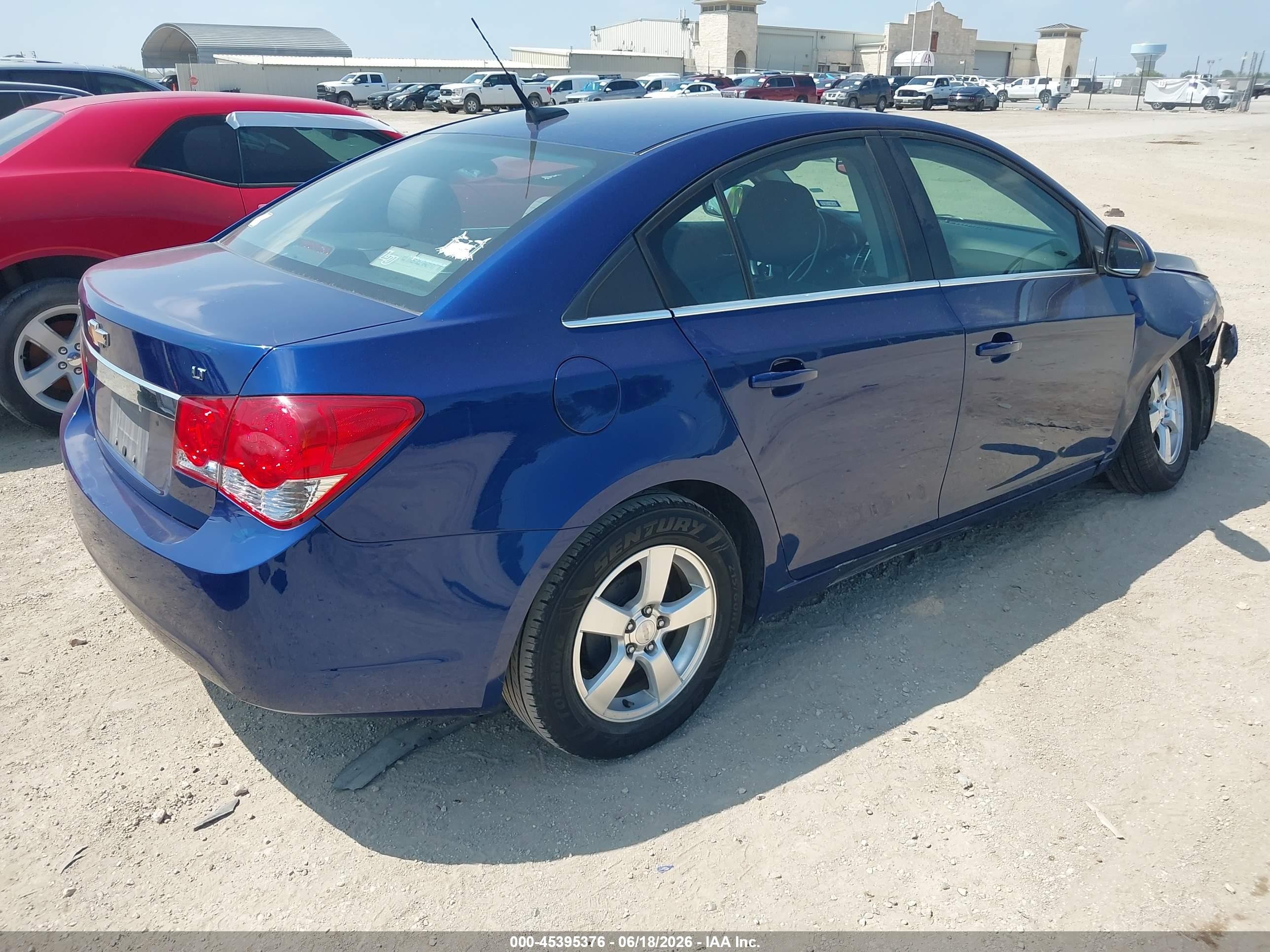 2012 Chevrolet Cruze 1lt Blue vin: 1G1PF5SC2C7236901