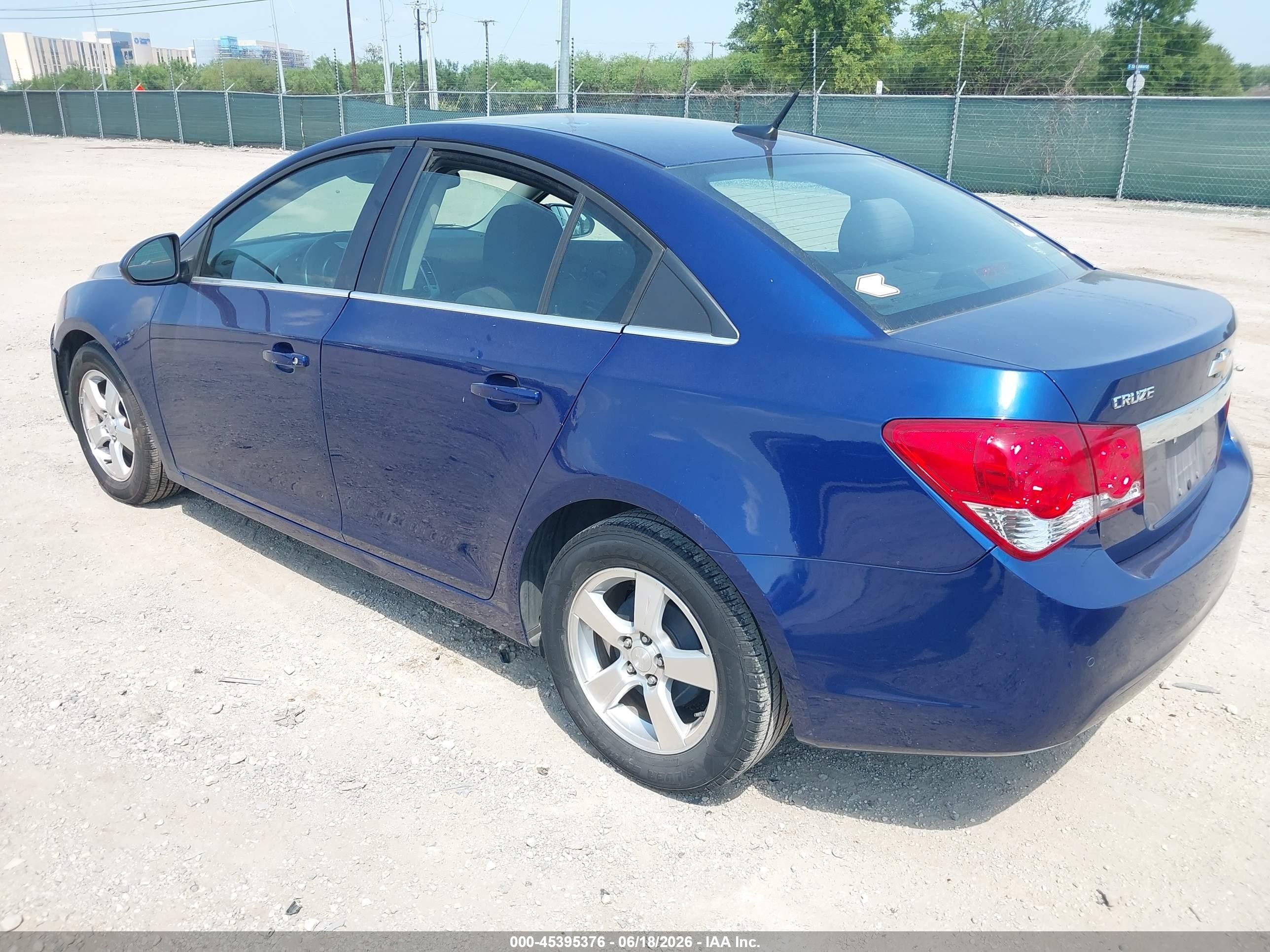 2012 Chevrolet Cruze 1lt Blue vin: 1G1PF5SC2C7236901