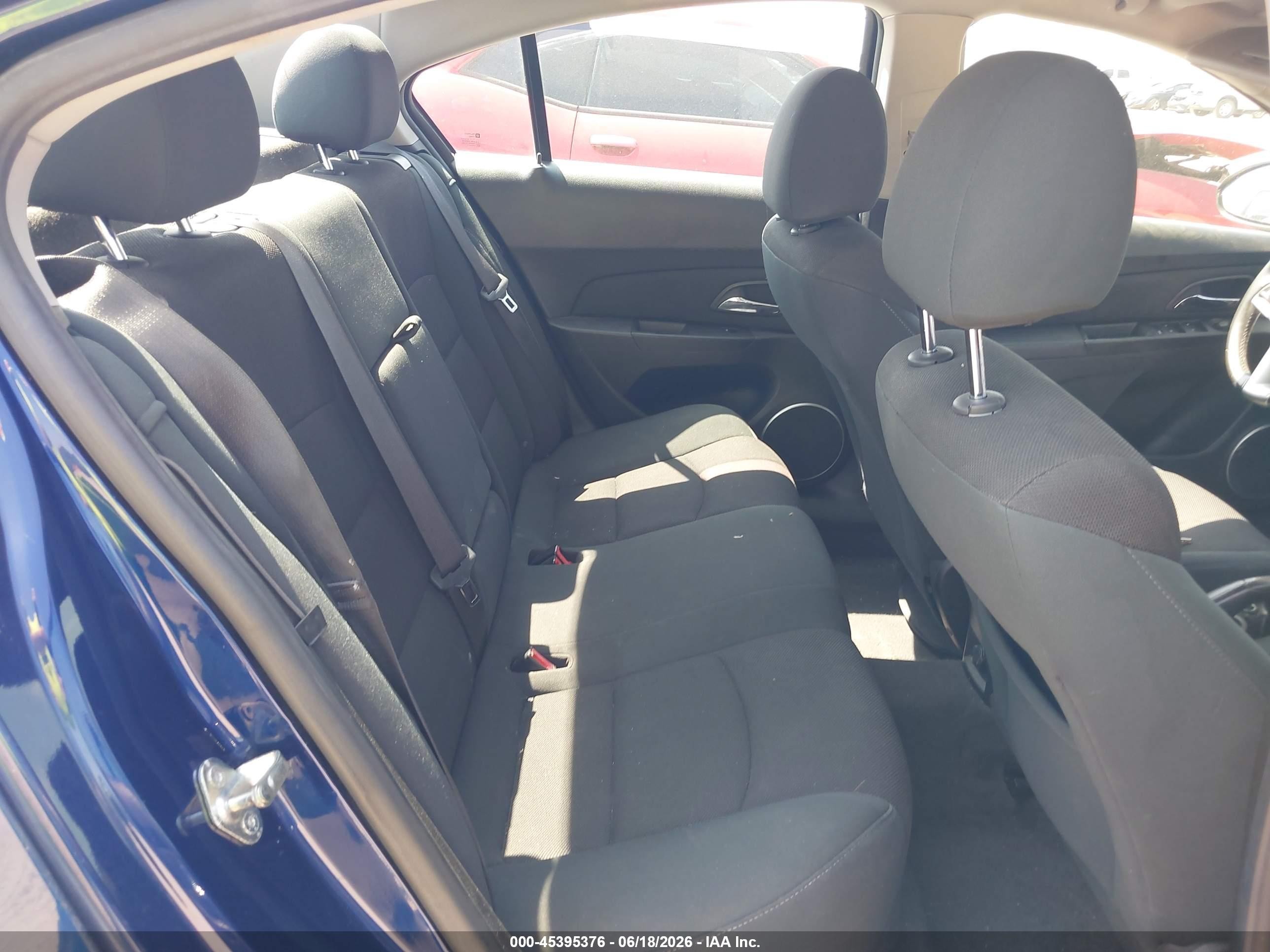 2012 Chevrolet Cruze 1lt Blue vin: 1G1PF5SC2C7236901
