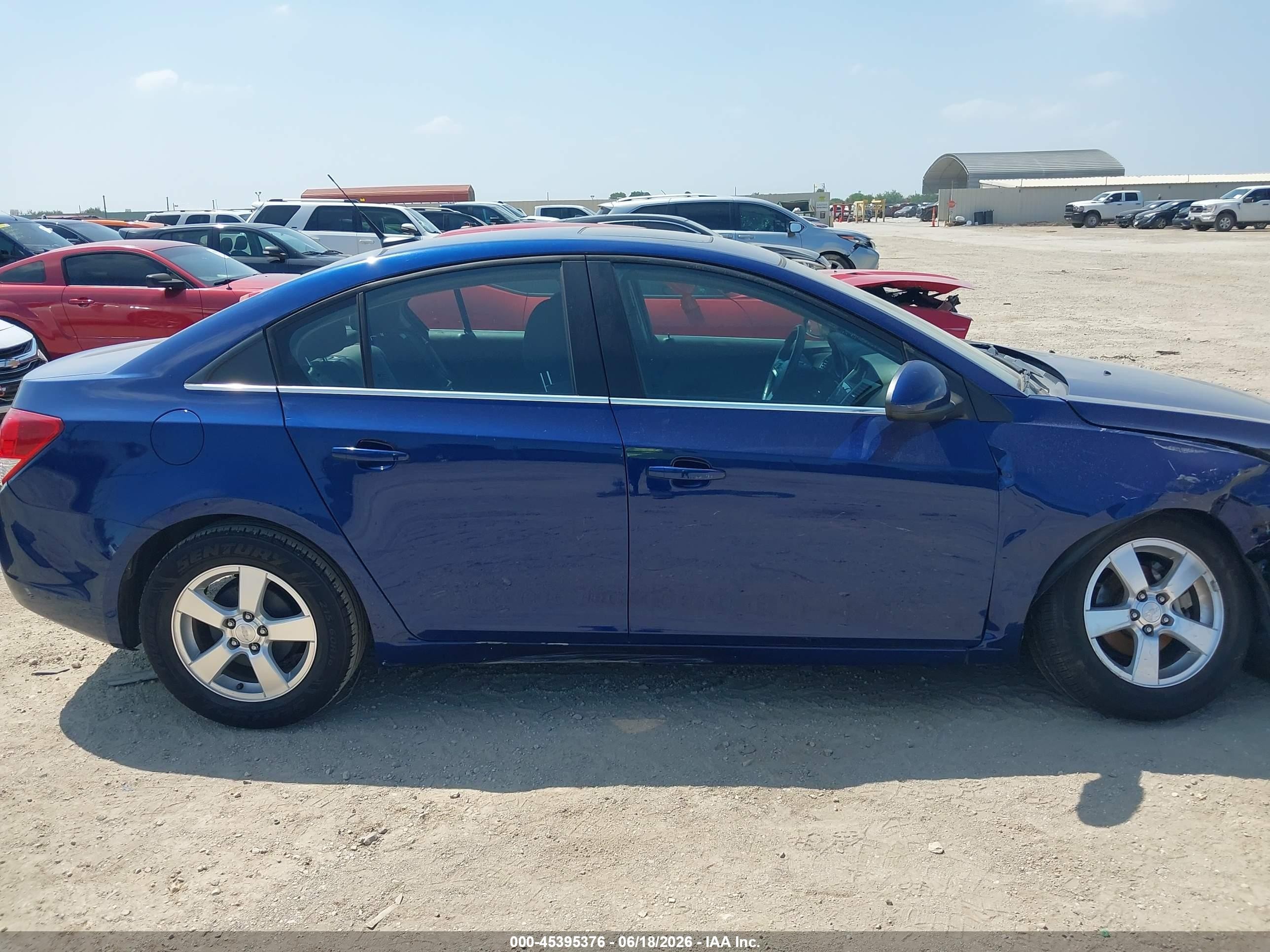 2012 Chevrolet Cruze 1lt Blue vin: 1G1PF5SC2C7236901