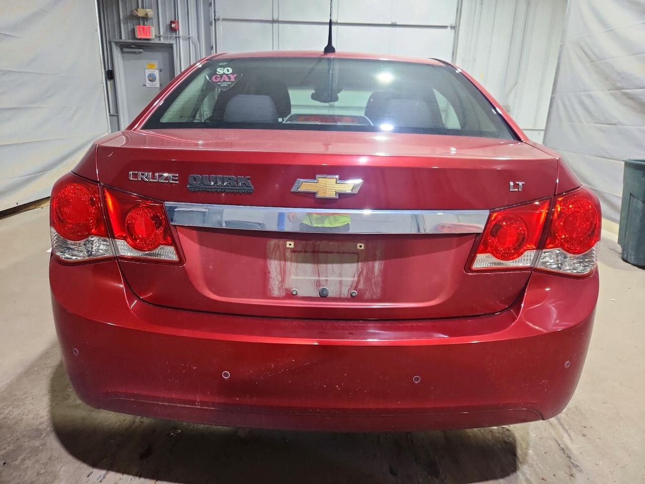 2012 Chevrolet Cruze Lt Red vin: 1G1PF5SC2C7267680