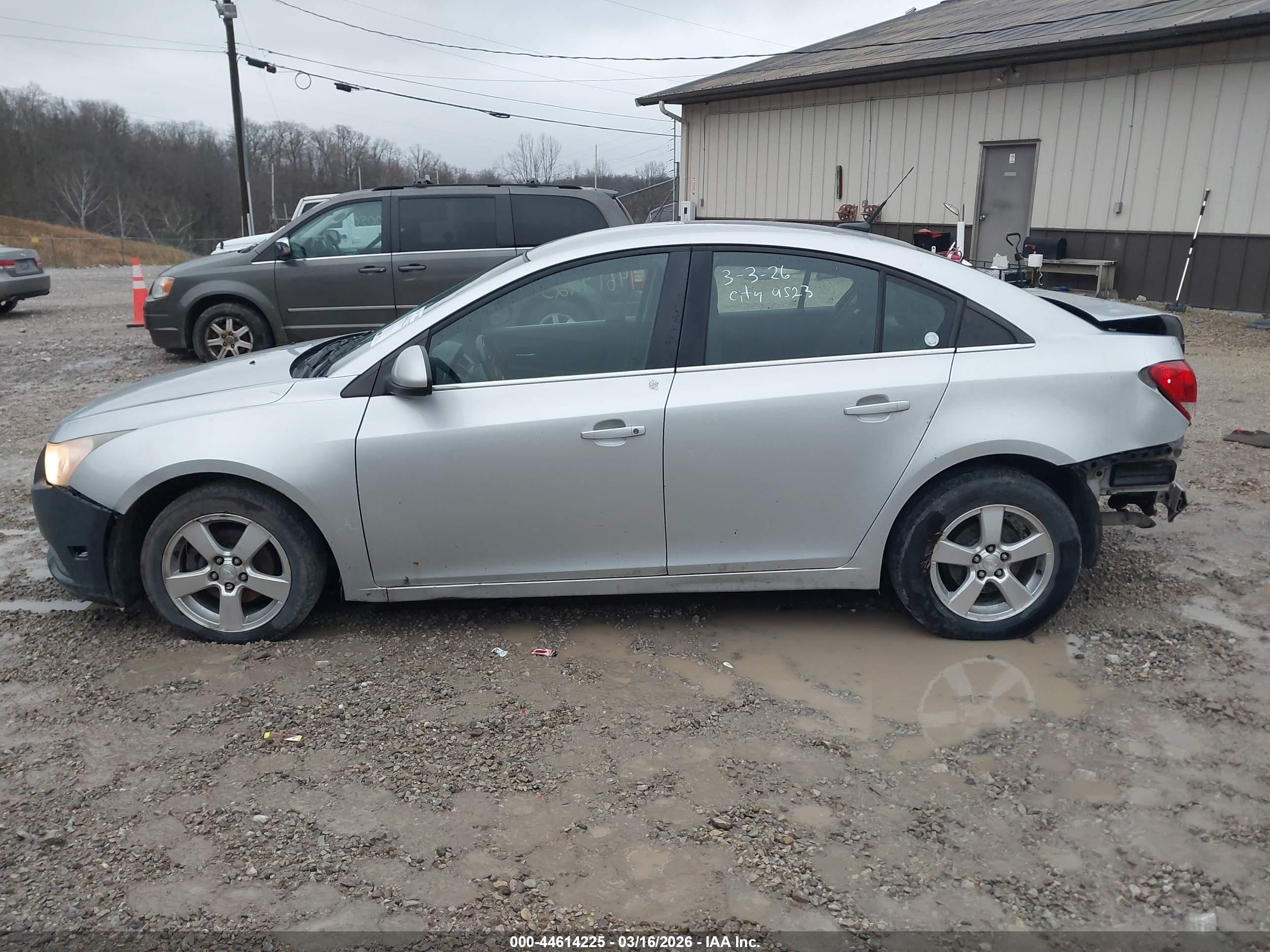 2012 Chevrolet Cruze 1lt White vin: 1G1PF5SC2C7288500