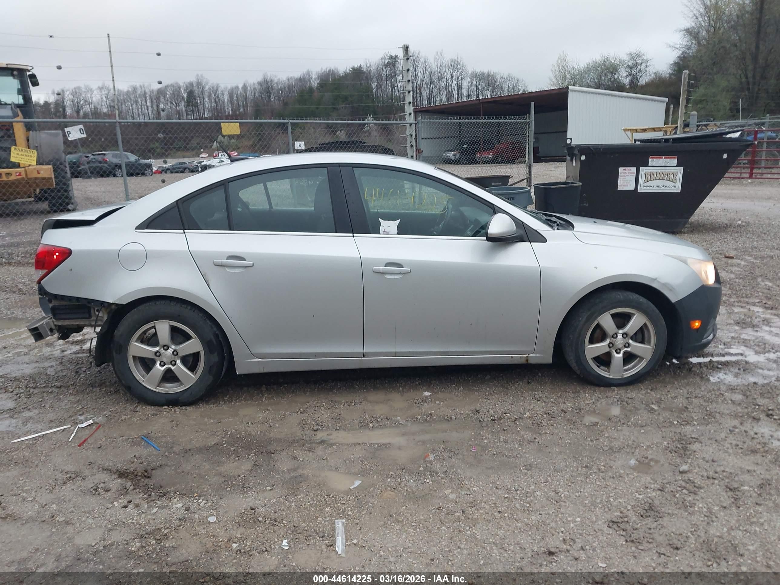 2012 Chevrolet Cruze 1lt White vin: 1G1PF5SC2C7288500