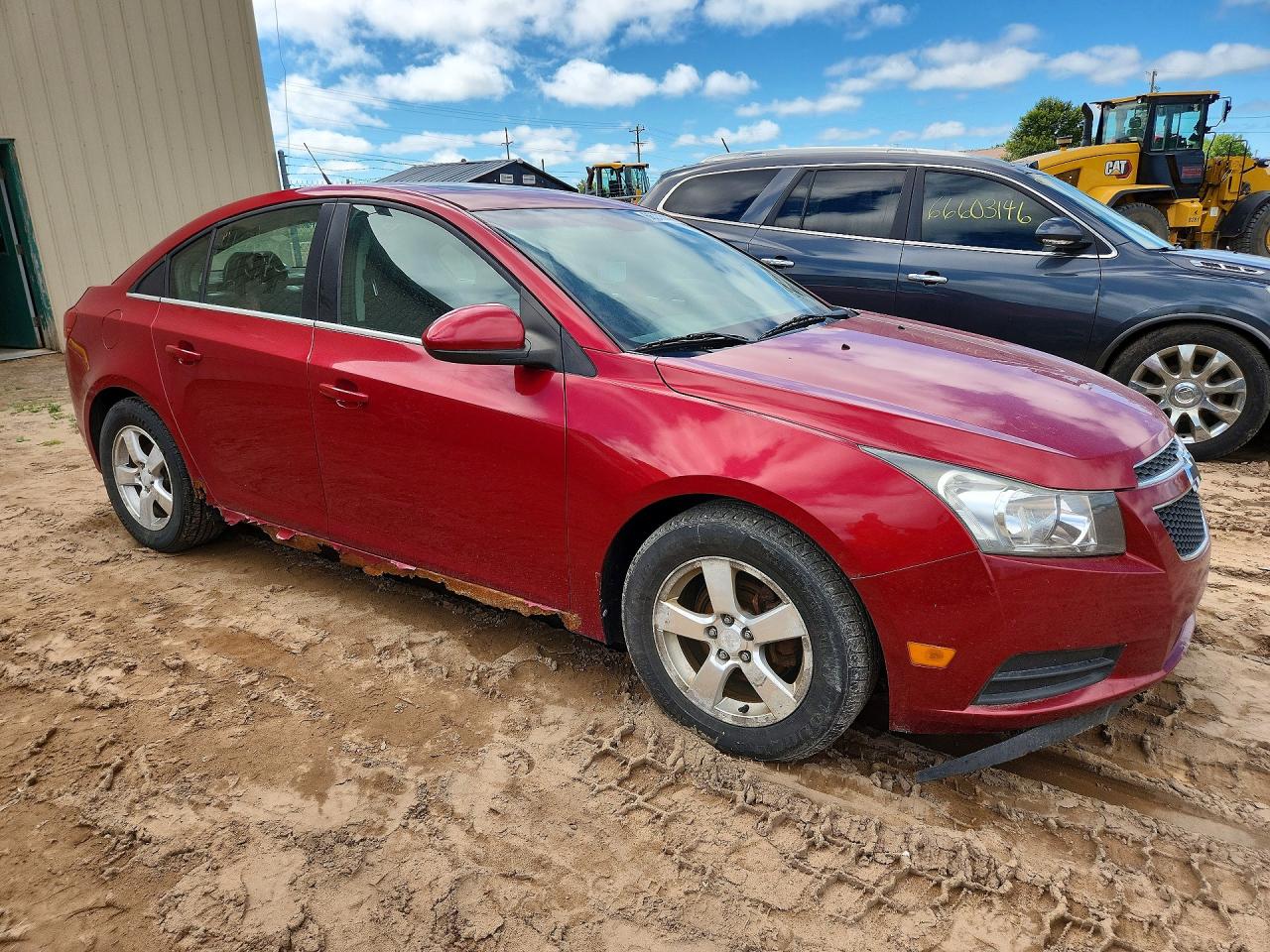 2012 Chevrolet Cruze Lt Red vin: 1G1PF5SC2C7290473