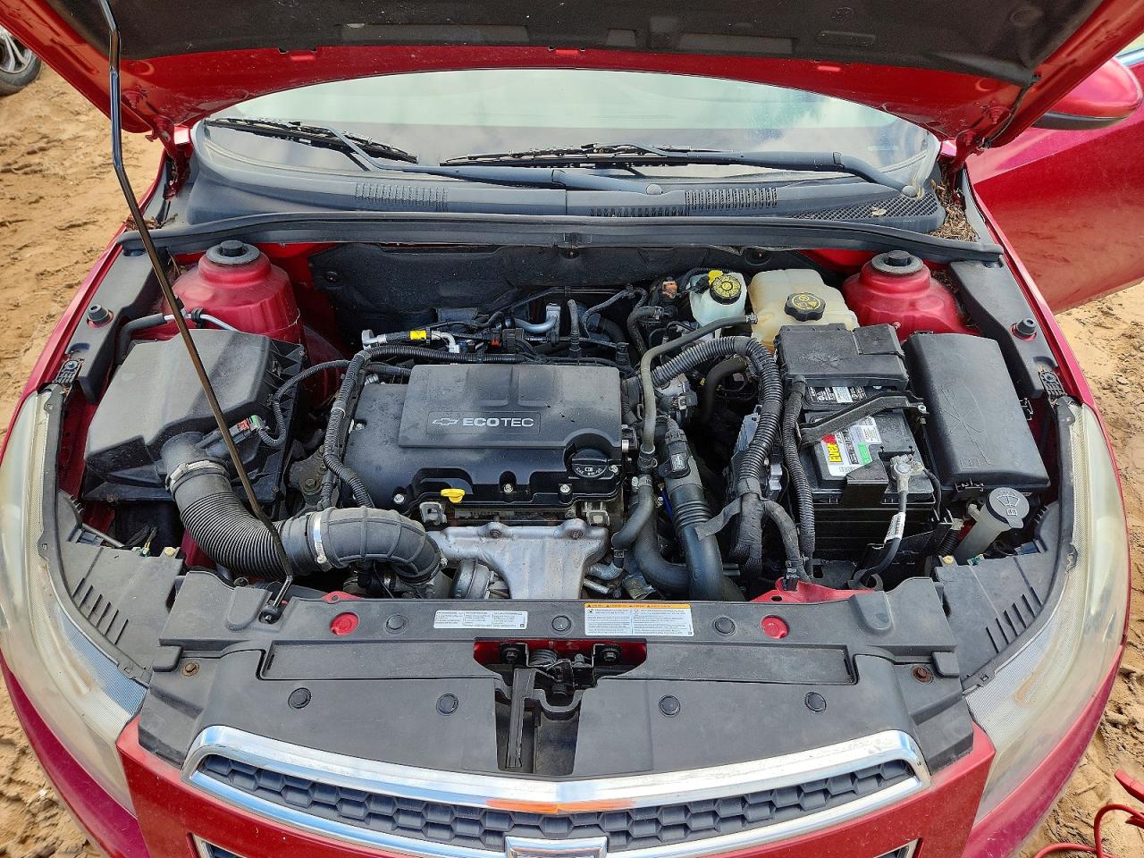 2012 Chevrolet Cruze Lt Red vin: 1G1PF5SC2C7290473