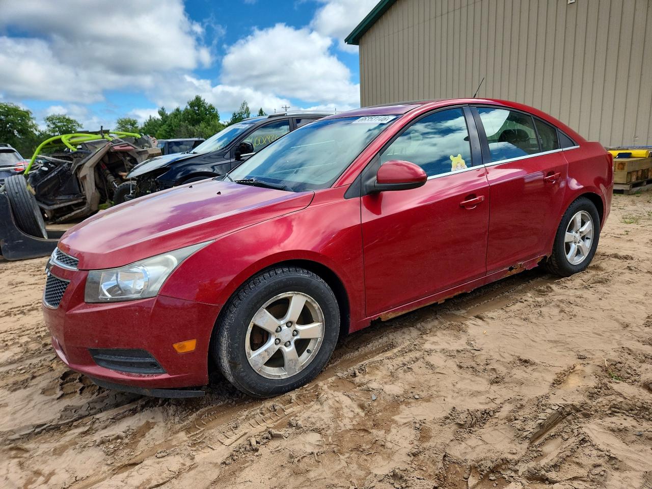 2012 Chevrolet Cruze Lt Red vin: 1G1PF5SC2C7290473
