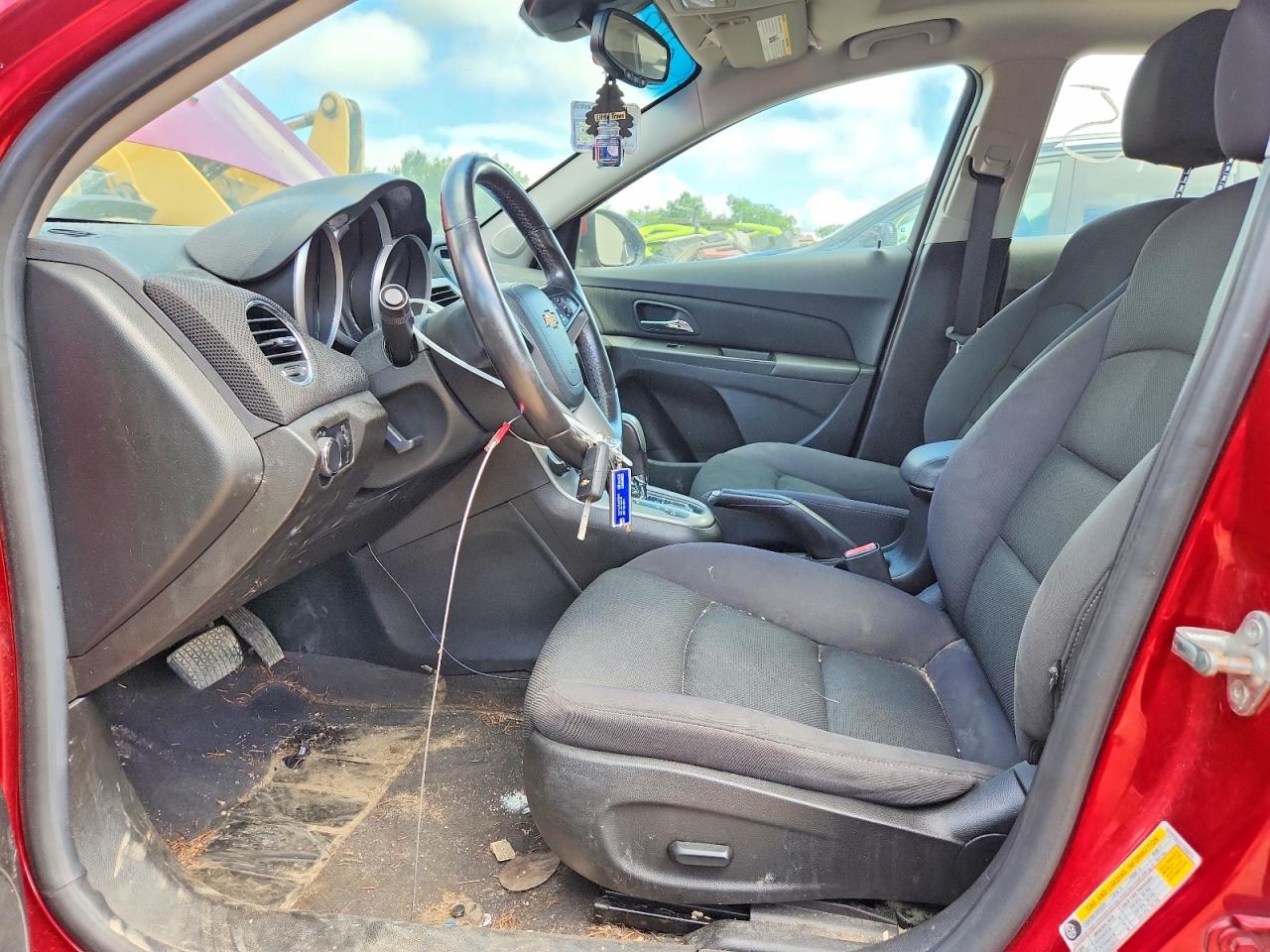 2012 Chevrolet Cruze Lt Red vin: 1G1PF5SC2C7290473