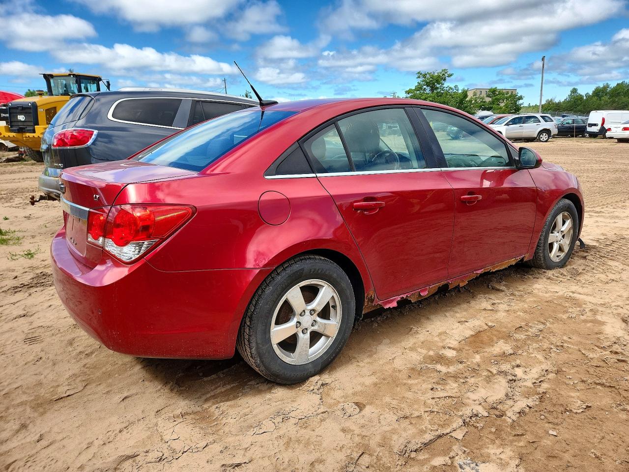 2012 Chevrolet Cruze Lt Red vin: 1G1PF5SC2C7290473