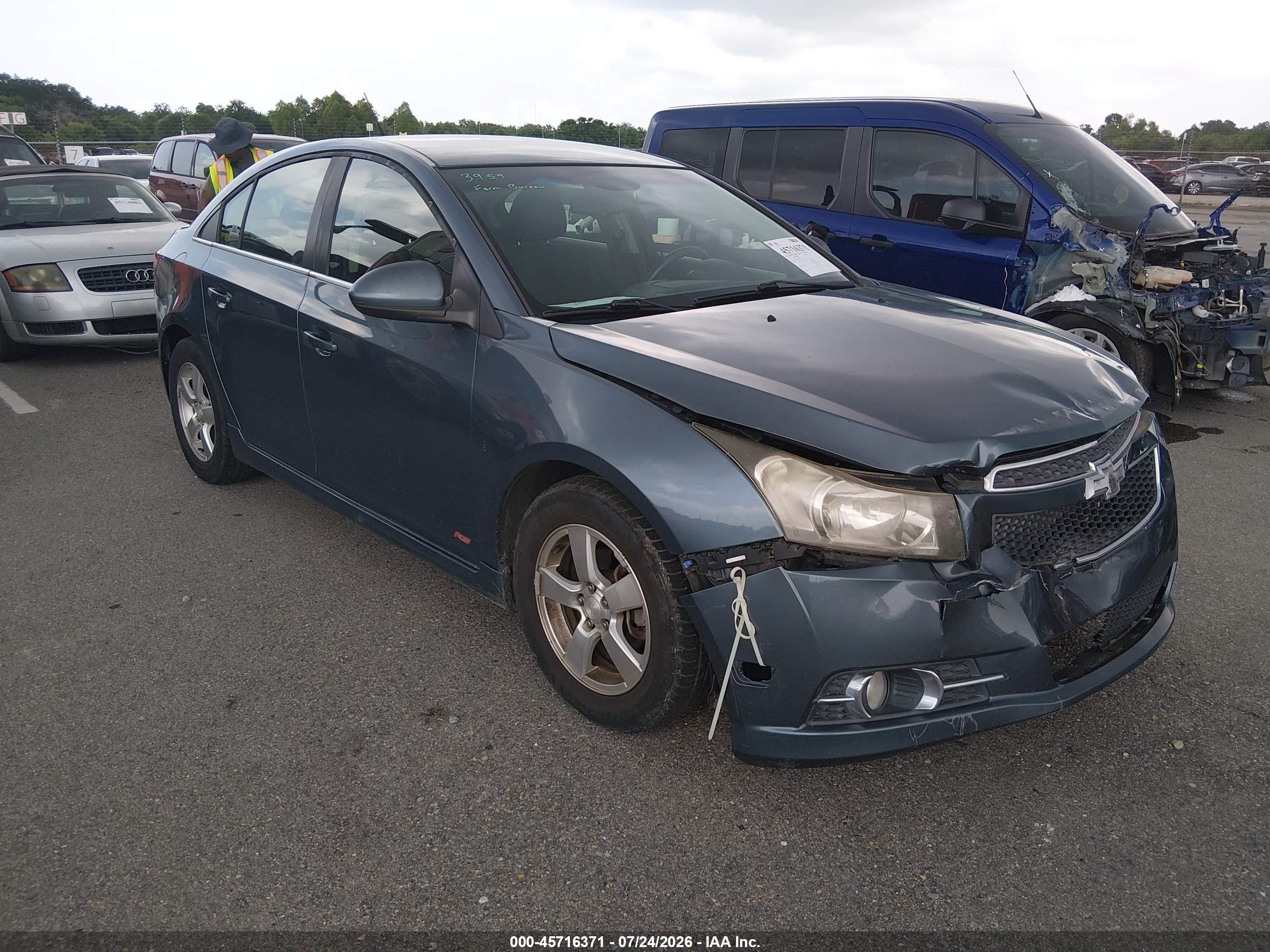 2012 Chevrolet Cruze 1lt Black vin: 1G1PF5SC2C7291879