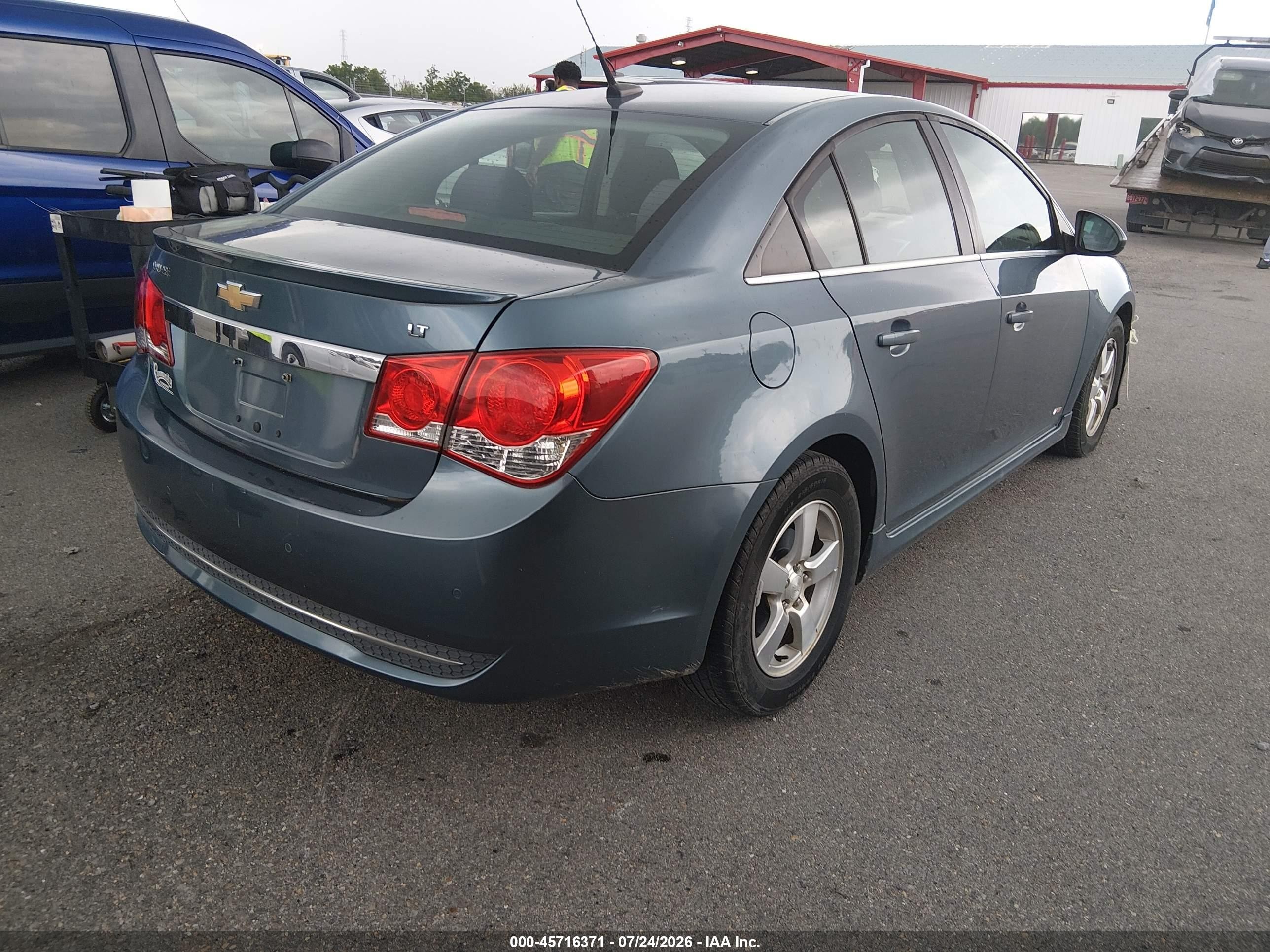 2012 Chevrolet Cruze 1lt Black vin: 1G1PF5SC2C7291879