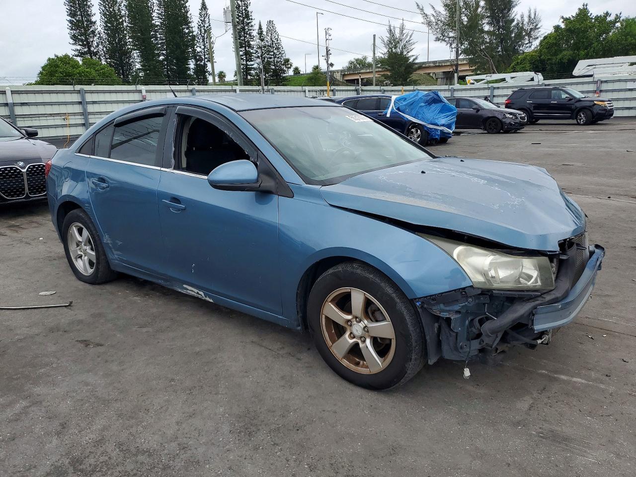 2012 Chevrolet Cruze Lt Blue vin: 1G1PF5SC2C7298539