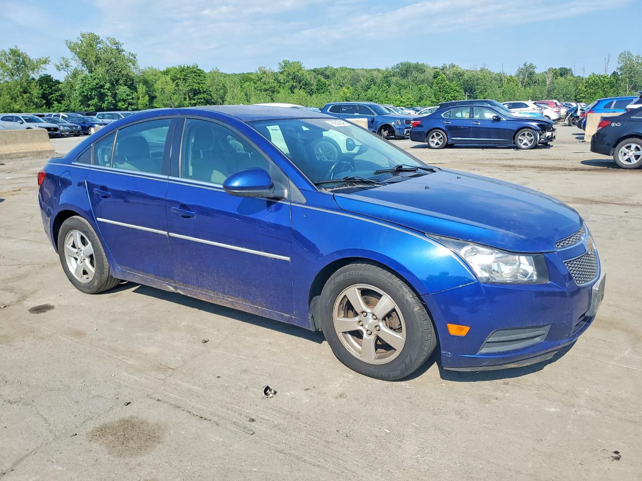 2012 Chevrolet Cruze Lt Blue vin: 1G1PF5SC2C7362045