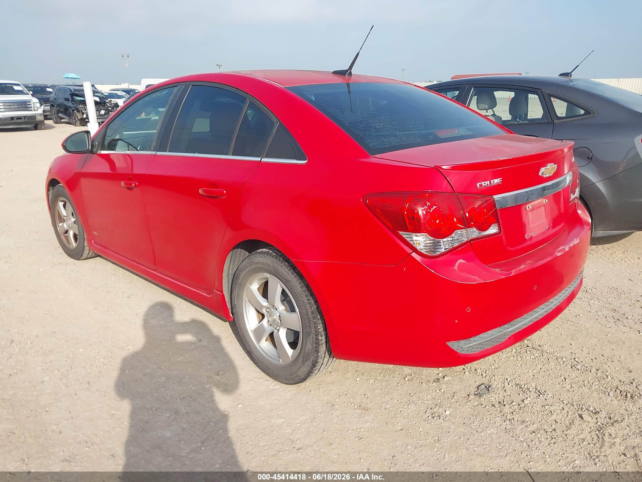 2012 Chevrolet Cruze 1lt Red vin: 1G1PF5SC2C7371389