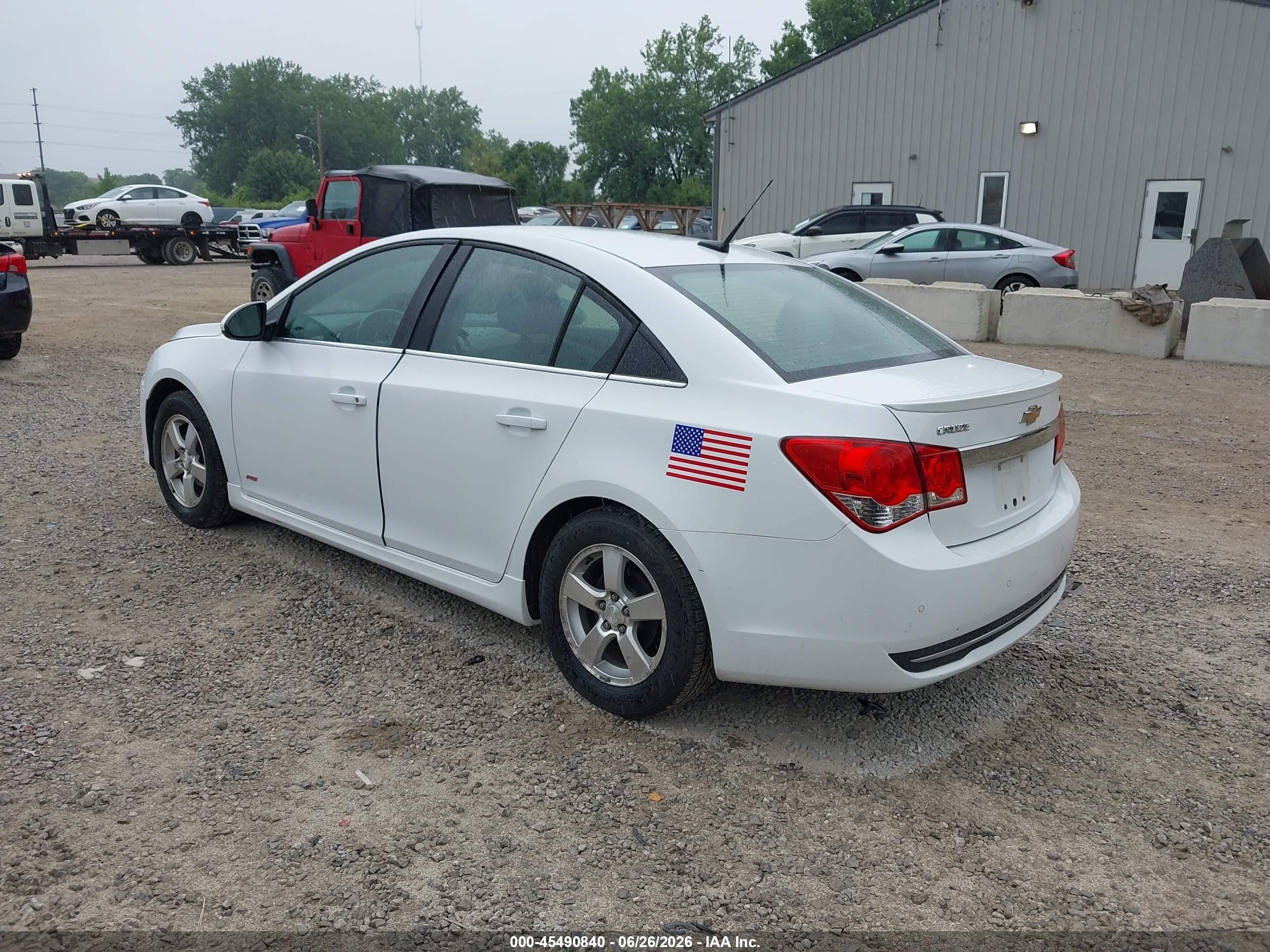 2012 Chevrolet Cruze 1lt White vin: 1G1PF5SC2C7406352