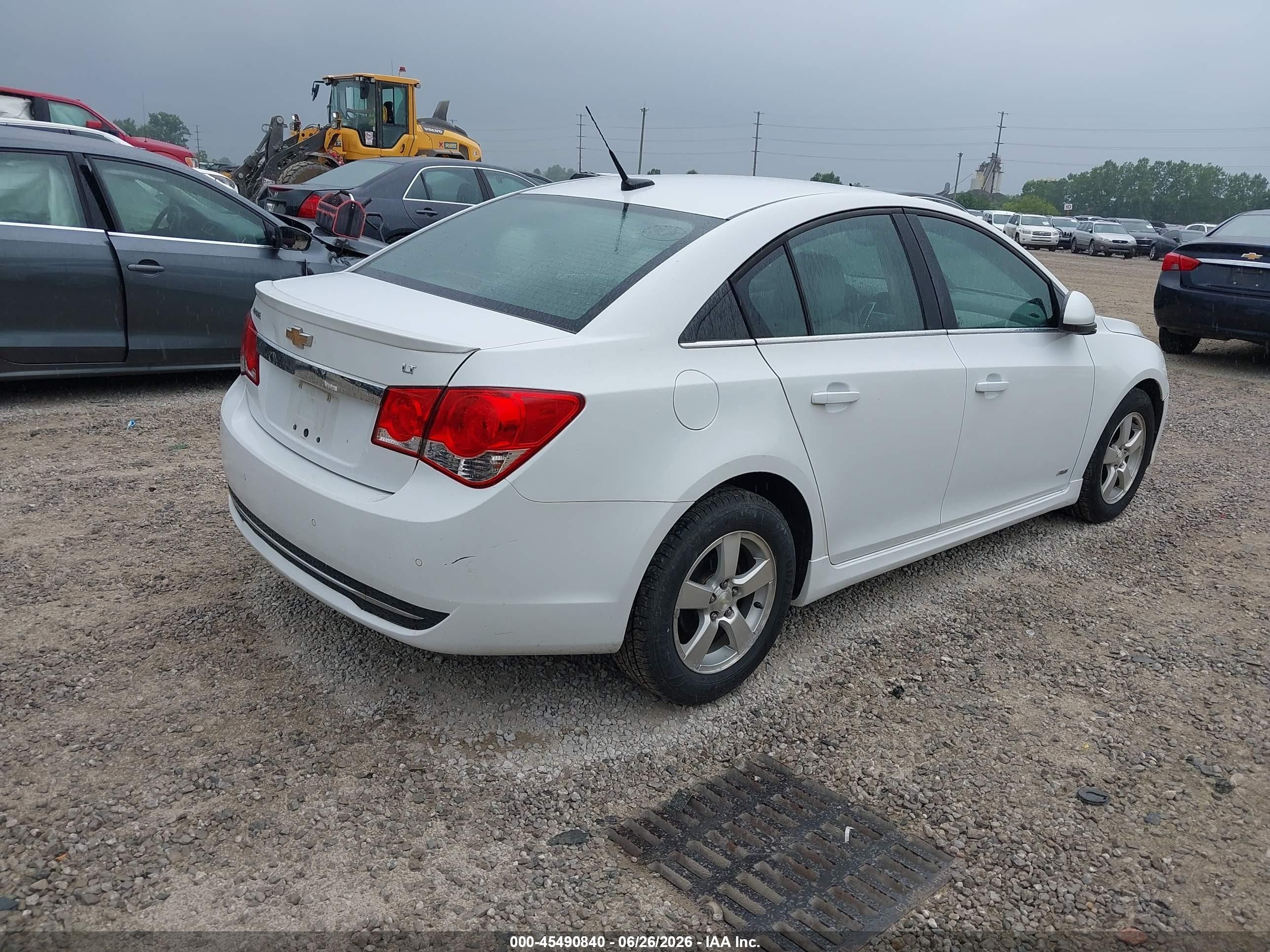 2012 Chevrolet Cruze 1lt White vin: 1G1PF5SC2C7406352
