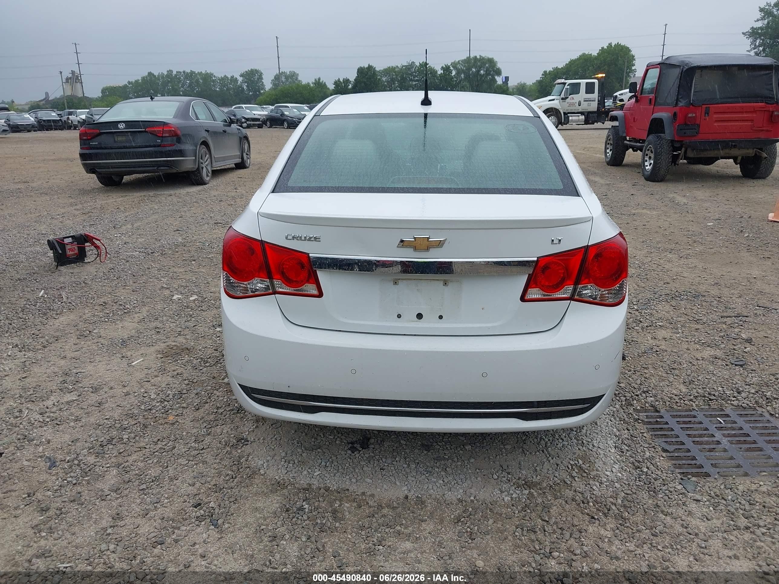2012 Chevrolet Cruze 1lt White vin: 1G1PF5SC2C7406352