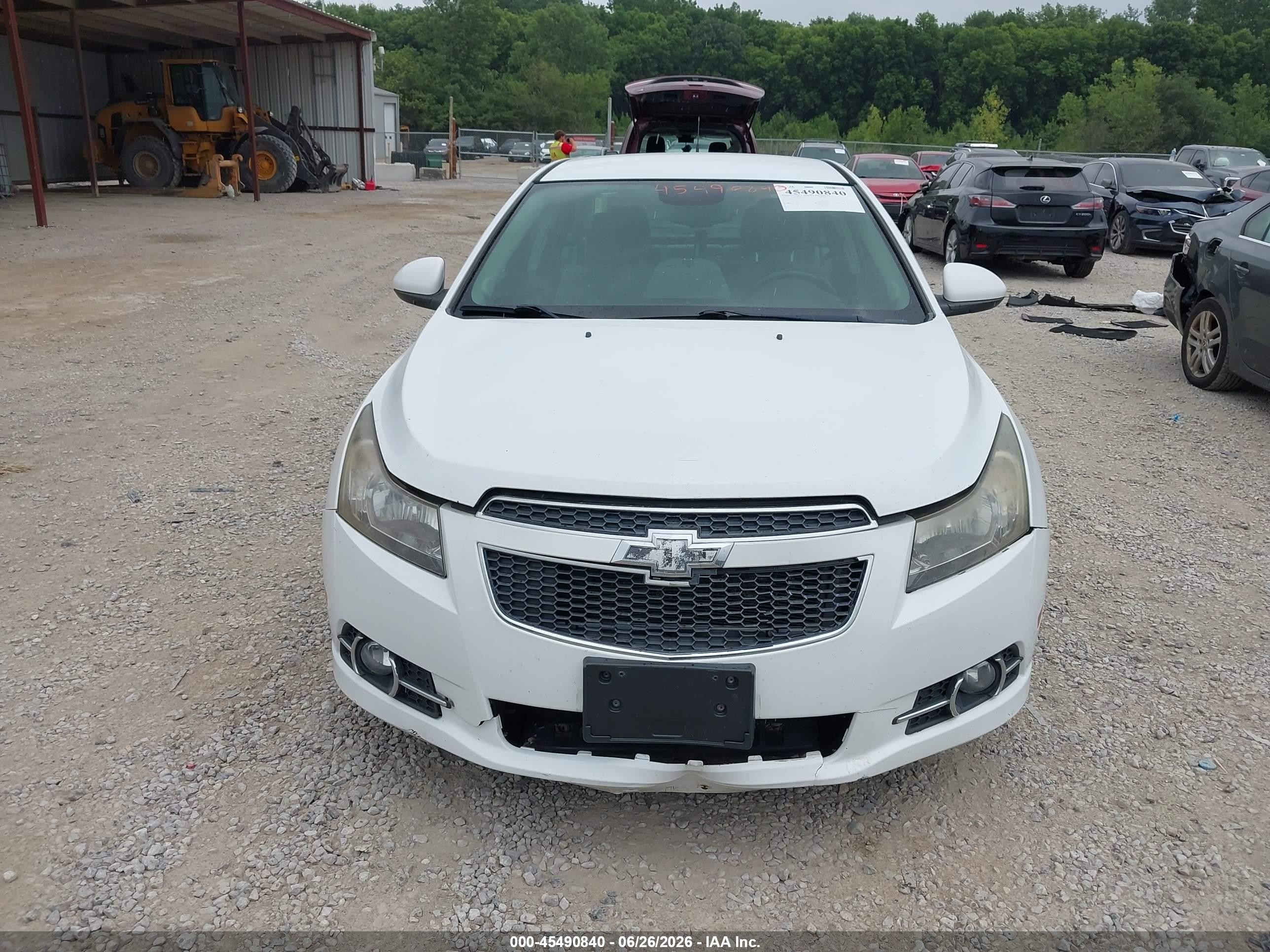 2012 Chevrolet Cruze 1lt White vin: 1G1PF5SC2C7406352