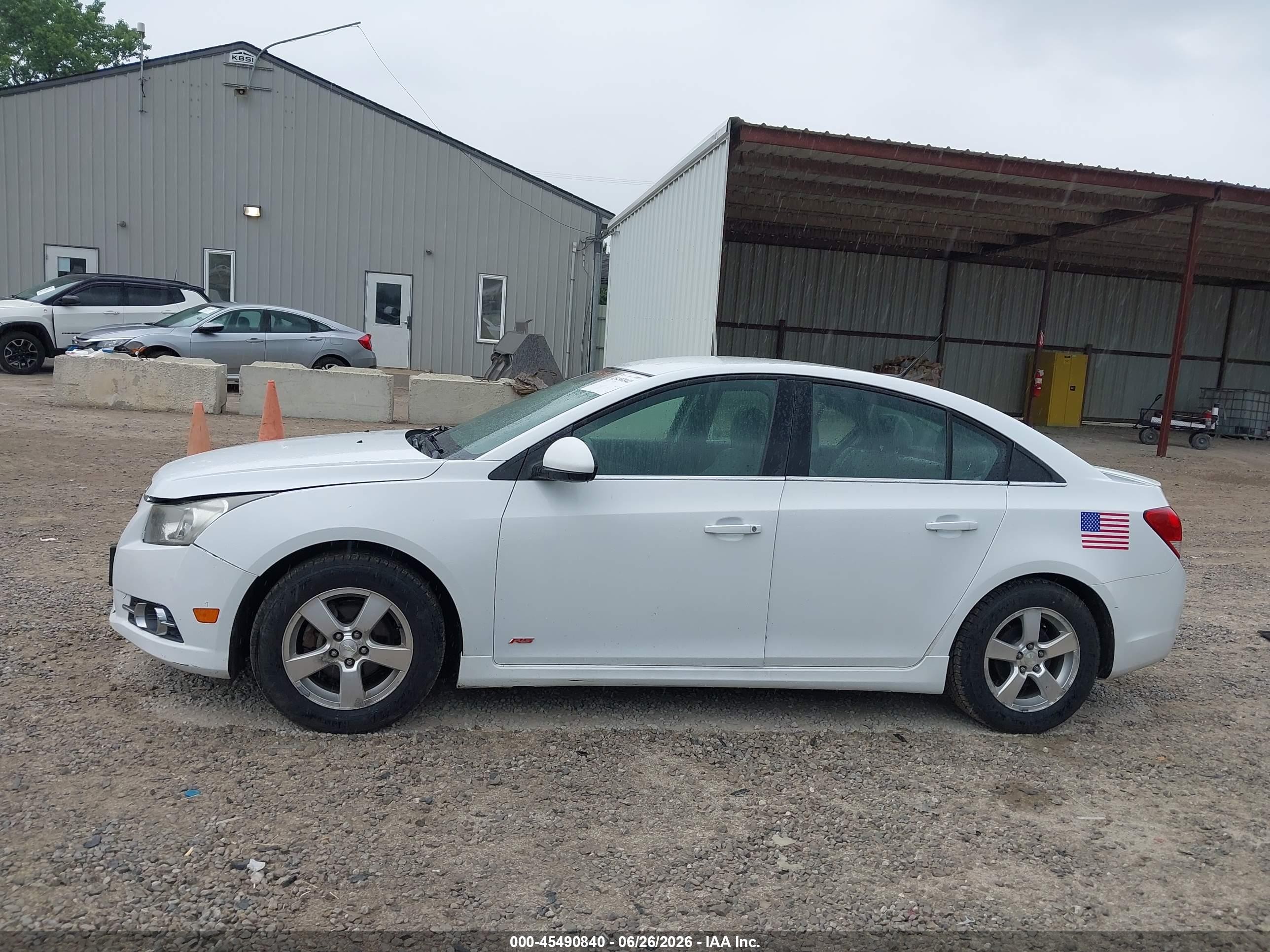 2012 Chevrolet Cruze 1lt White vin: 1G1PF5SC2C7406352