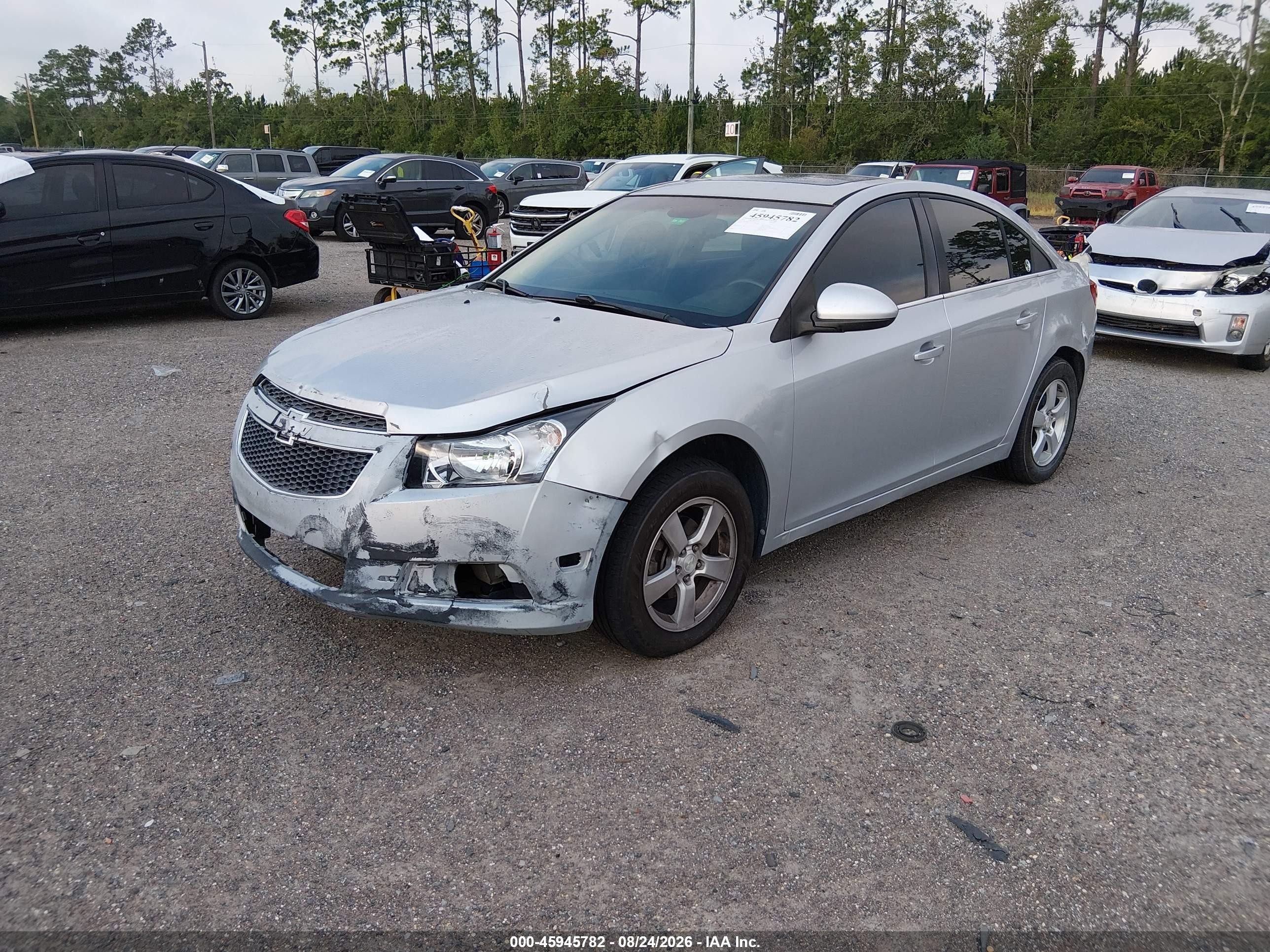 2012 Chevrolet Cruze 1lt Серебряный vin: 1G1PF5SC3C7210923