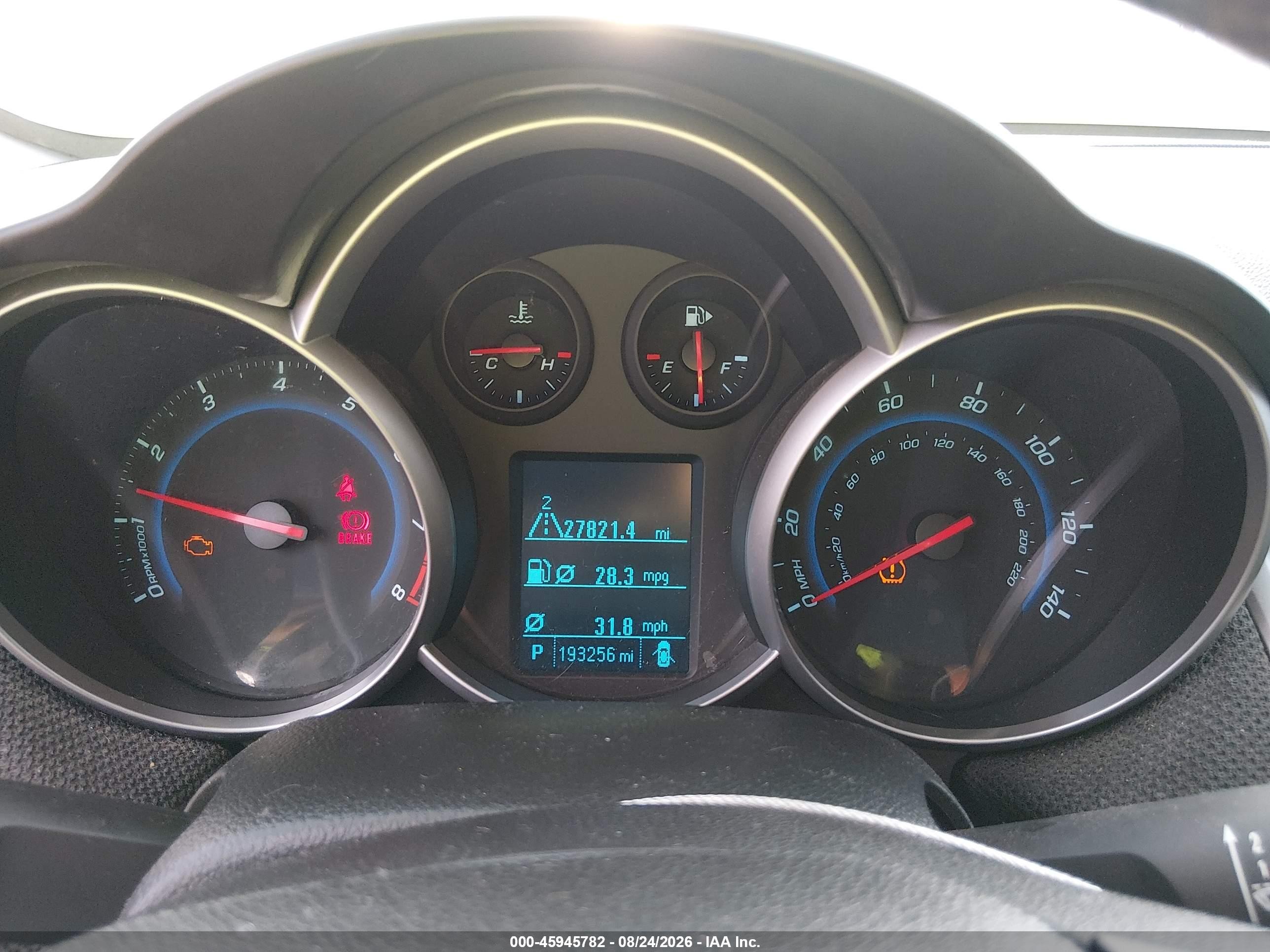 2012 Chevrolet Cruze 1lt Серебряный vin: 1G1PF5SC3C7210923