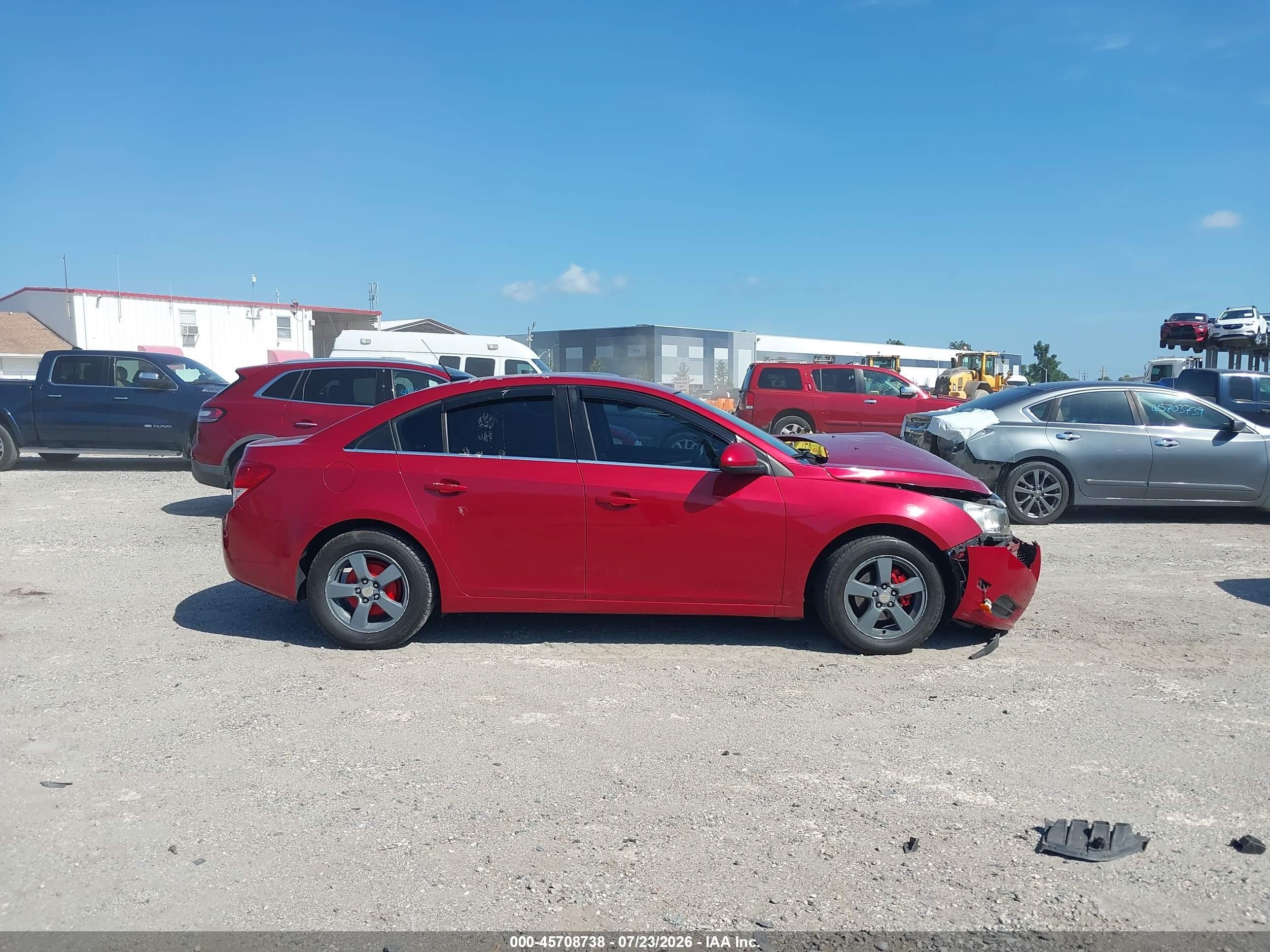 2012 Chevrolet Cruze 1lt Red vin: 1G1PF5SC3C7220397