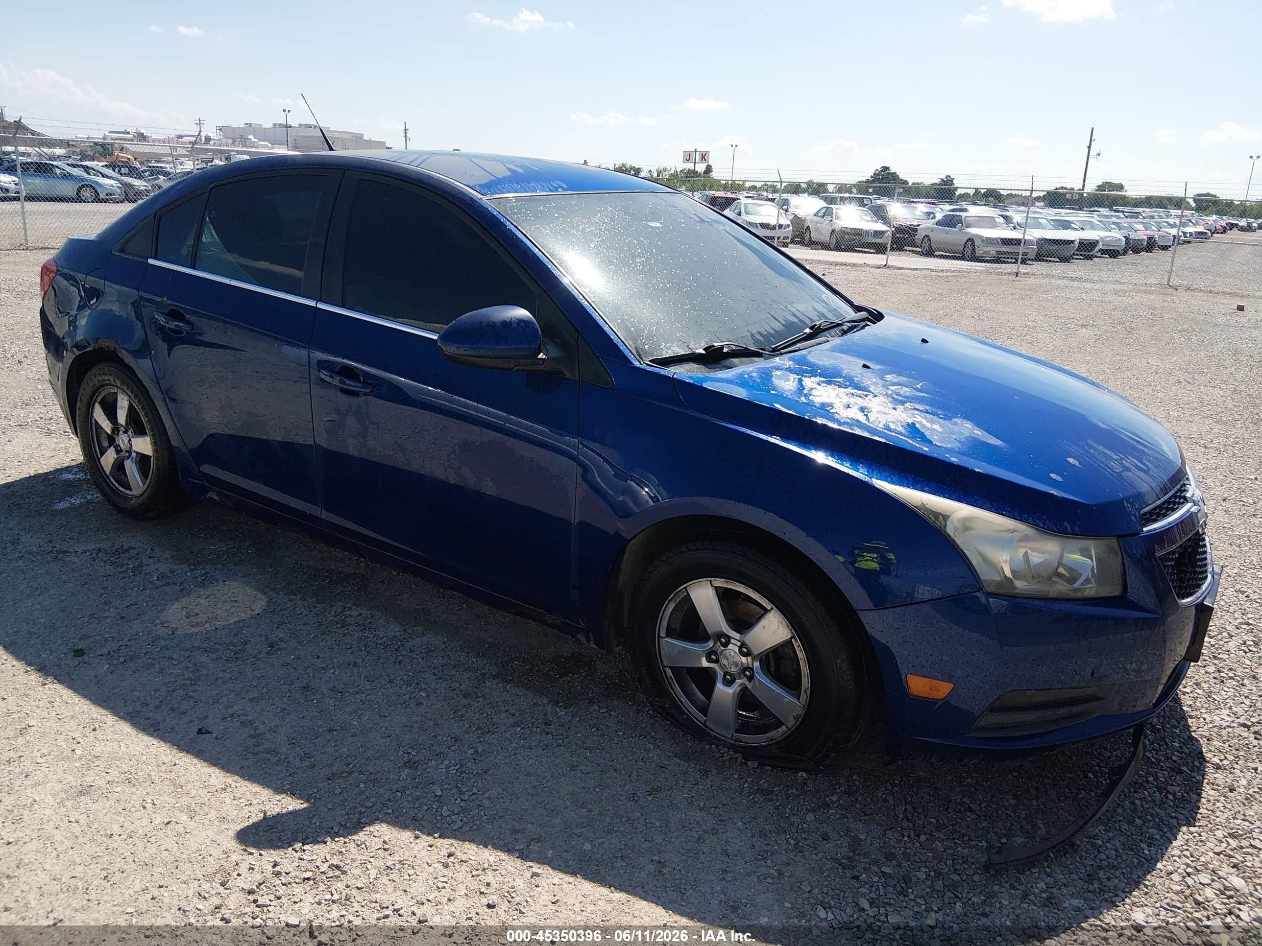 2012 Chevrolet Cruze 1lt Blue vin: 1G1PF5SC3C7227334