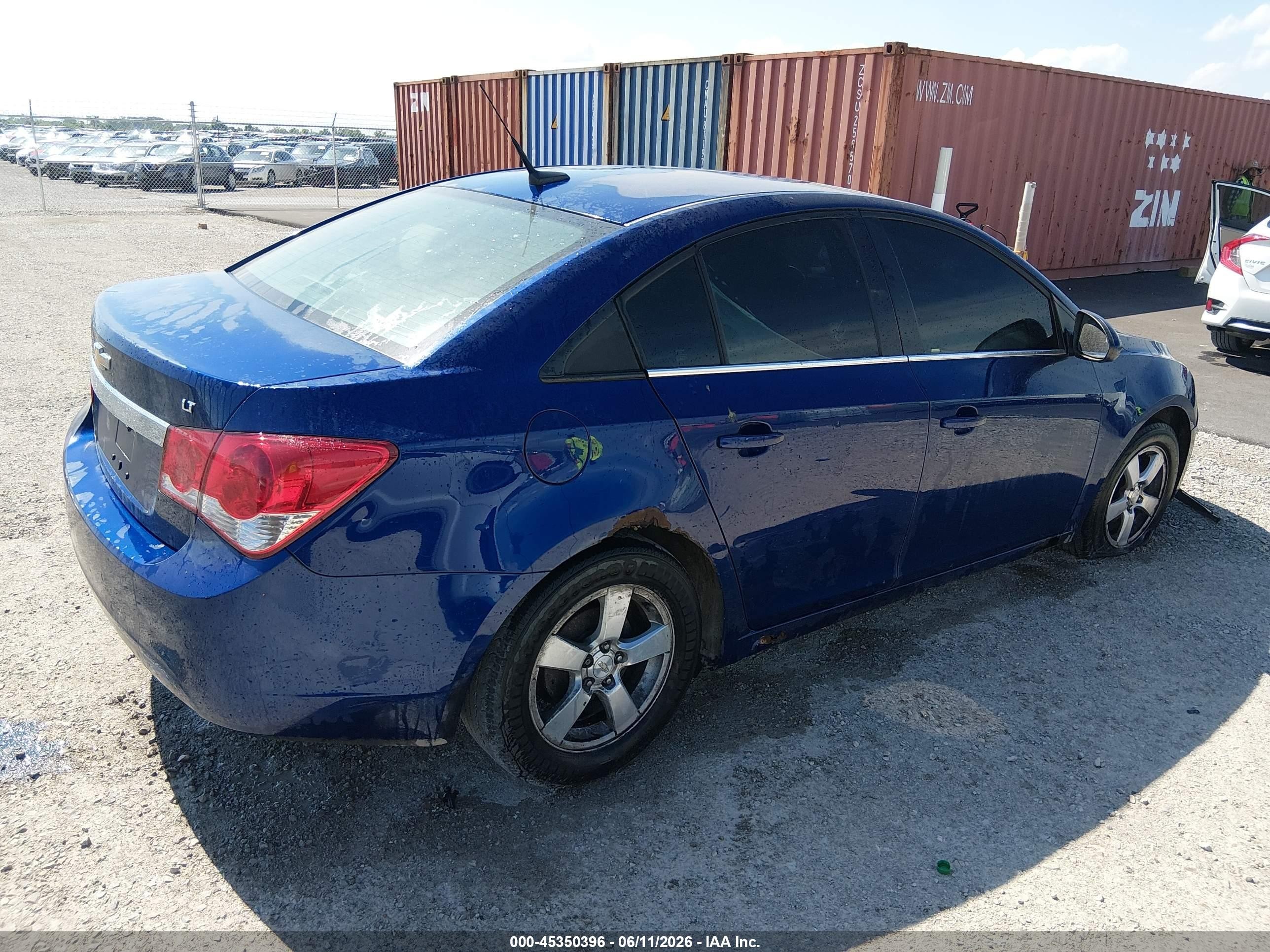 2012 Chevrolet Cruze 1lt Синий vin: 1G1PF5SC3C7227334