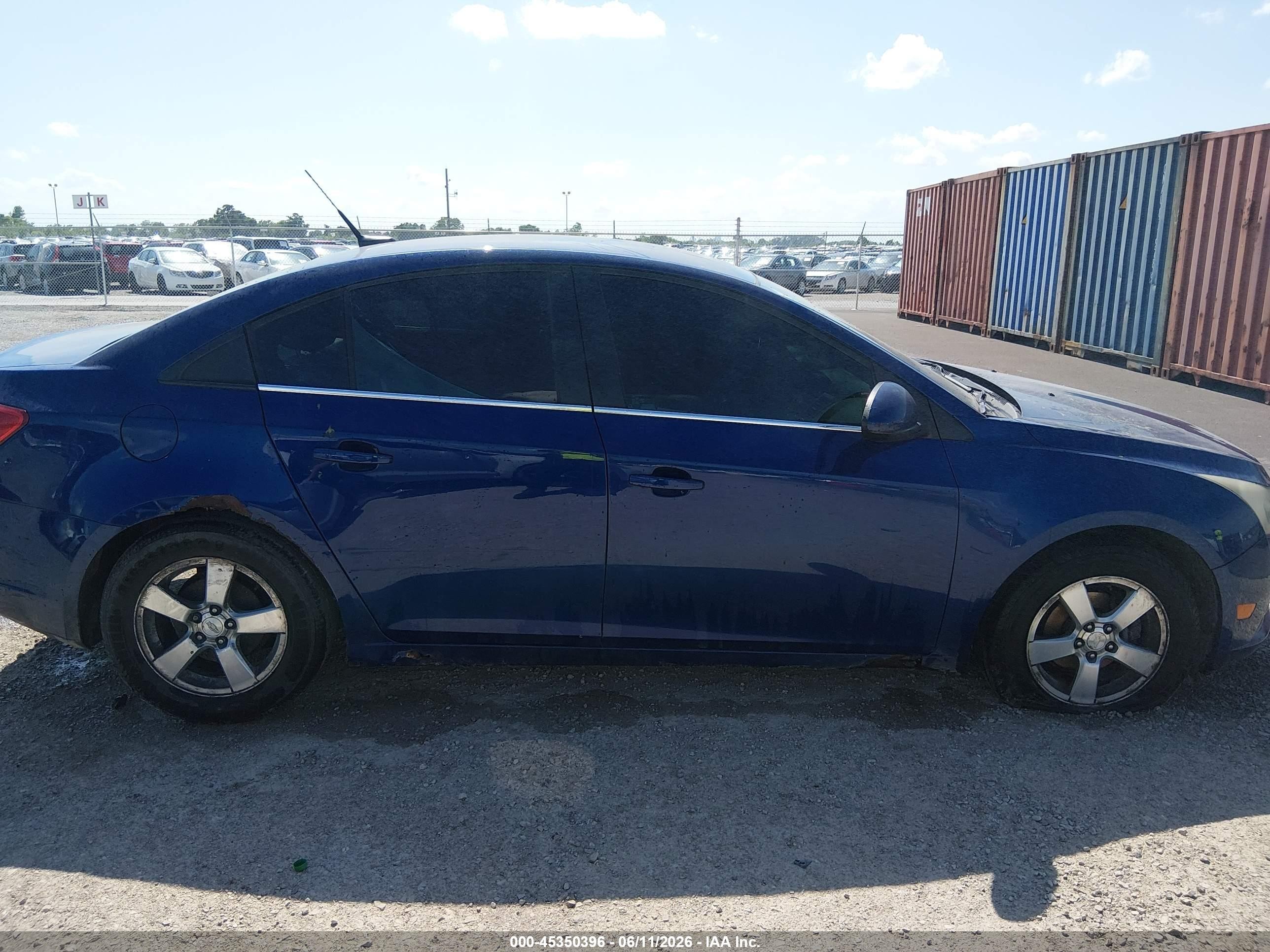 2012 Chevrolet Cruze 1lt Синий vin: 1G1PF5SC3C7227334