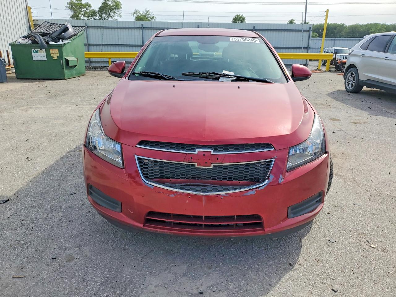2012 Chevrolet Cruze Burgundy vin: 1G1PF5SC3C7308883