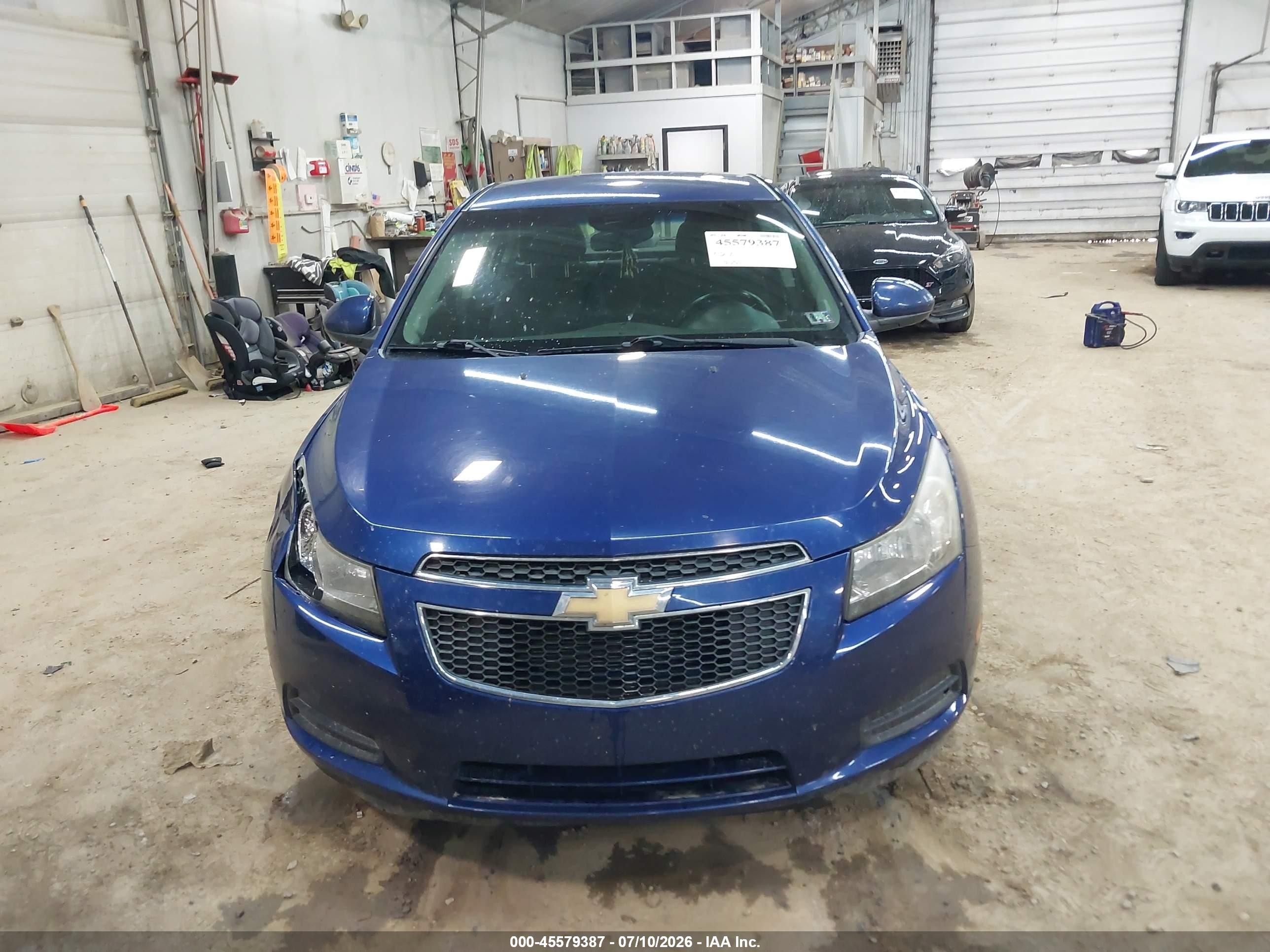 2012 Chevrolet Cruze 1lt Blue vin: 1G1PF5SC3C7309760
