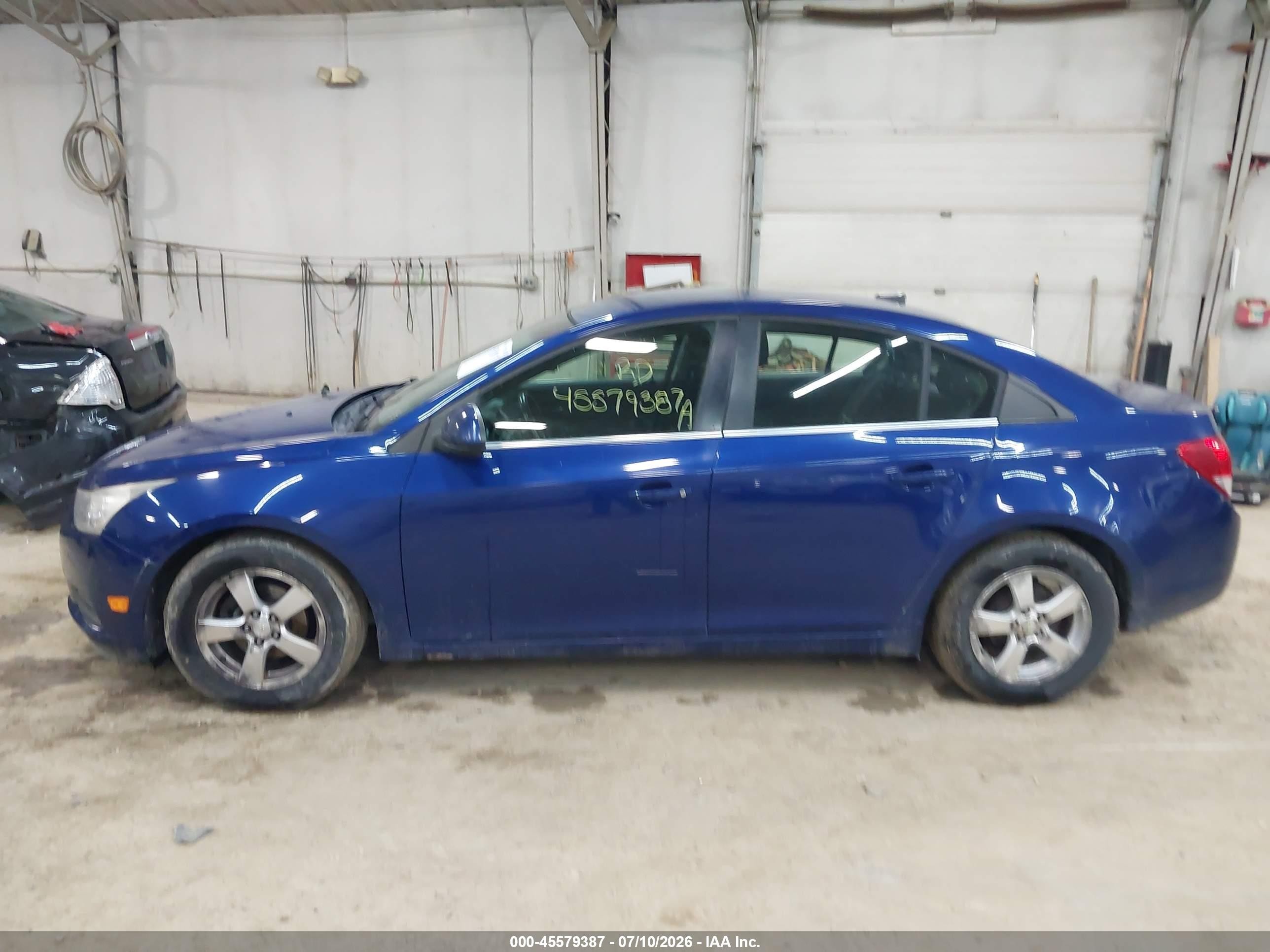 2012 Chevrolet Cruze 1lt Blue vin: 1G1PF5SC3C7309760