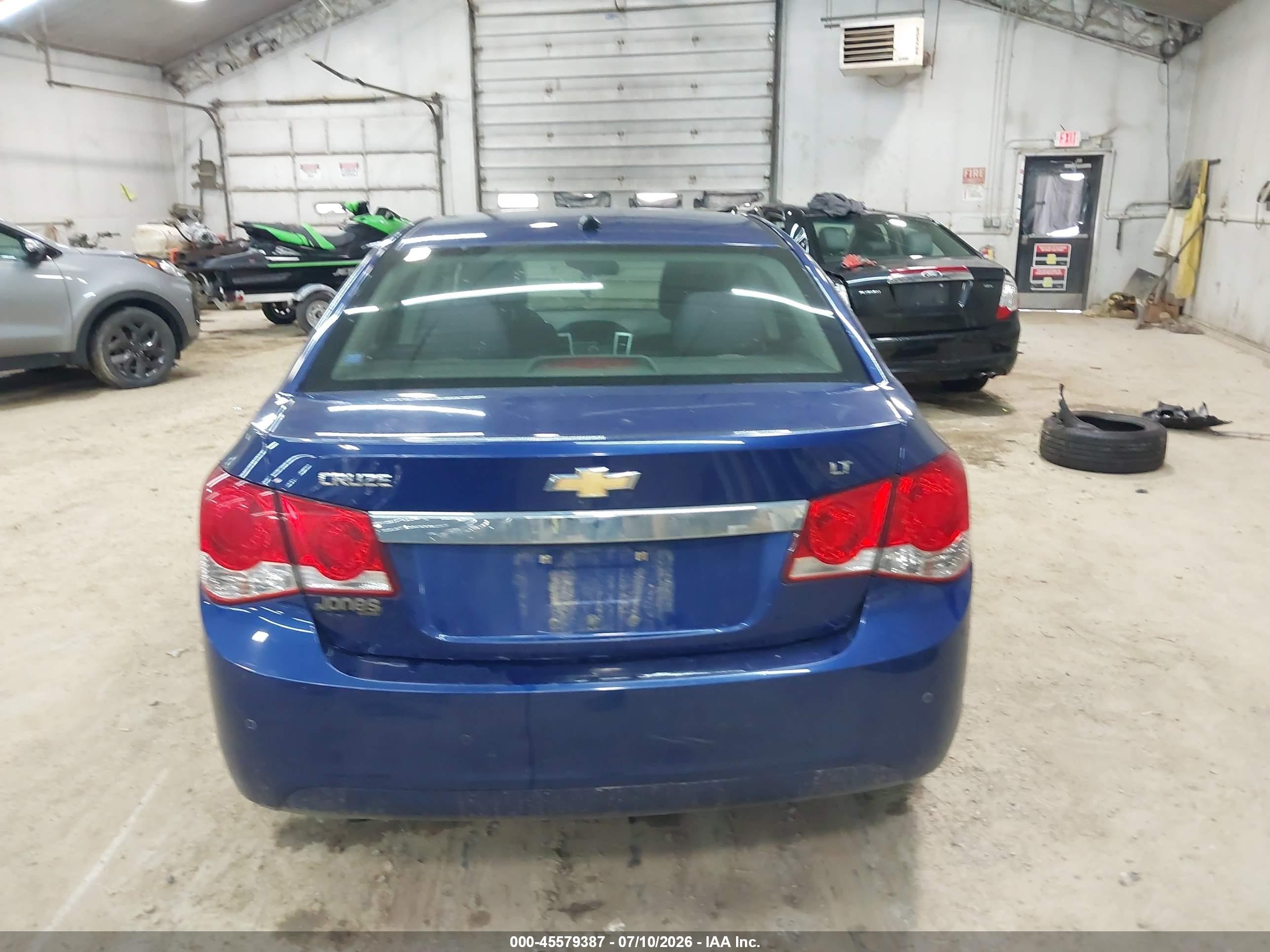 2012 Chevrolet Cruze 1lt Blue vin: 1G1PF5SC3C7309760