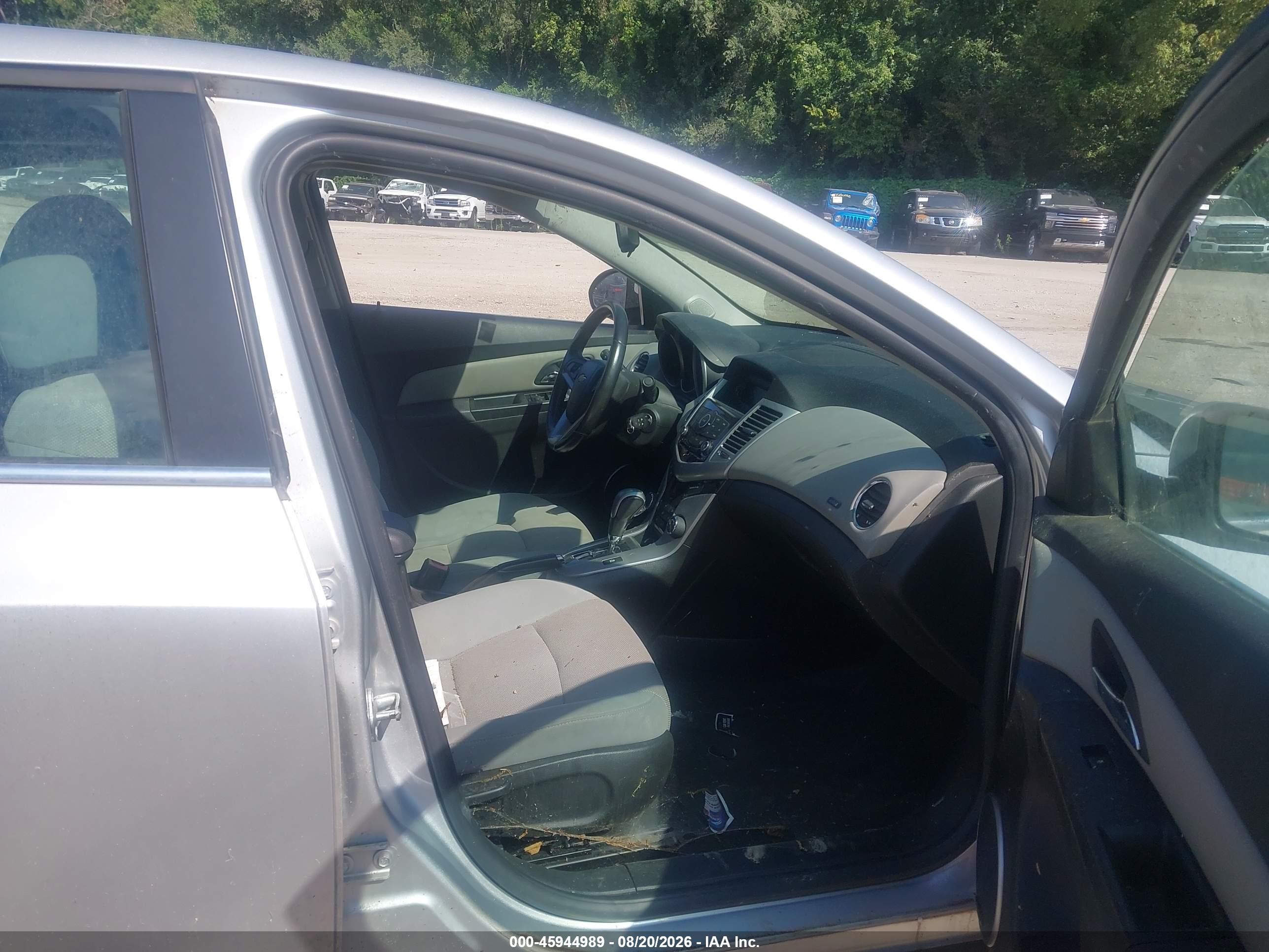 2012 Chevrolet Cruze 1lt Silver vin: 1G1PF5SC3C7351667