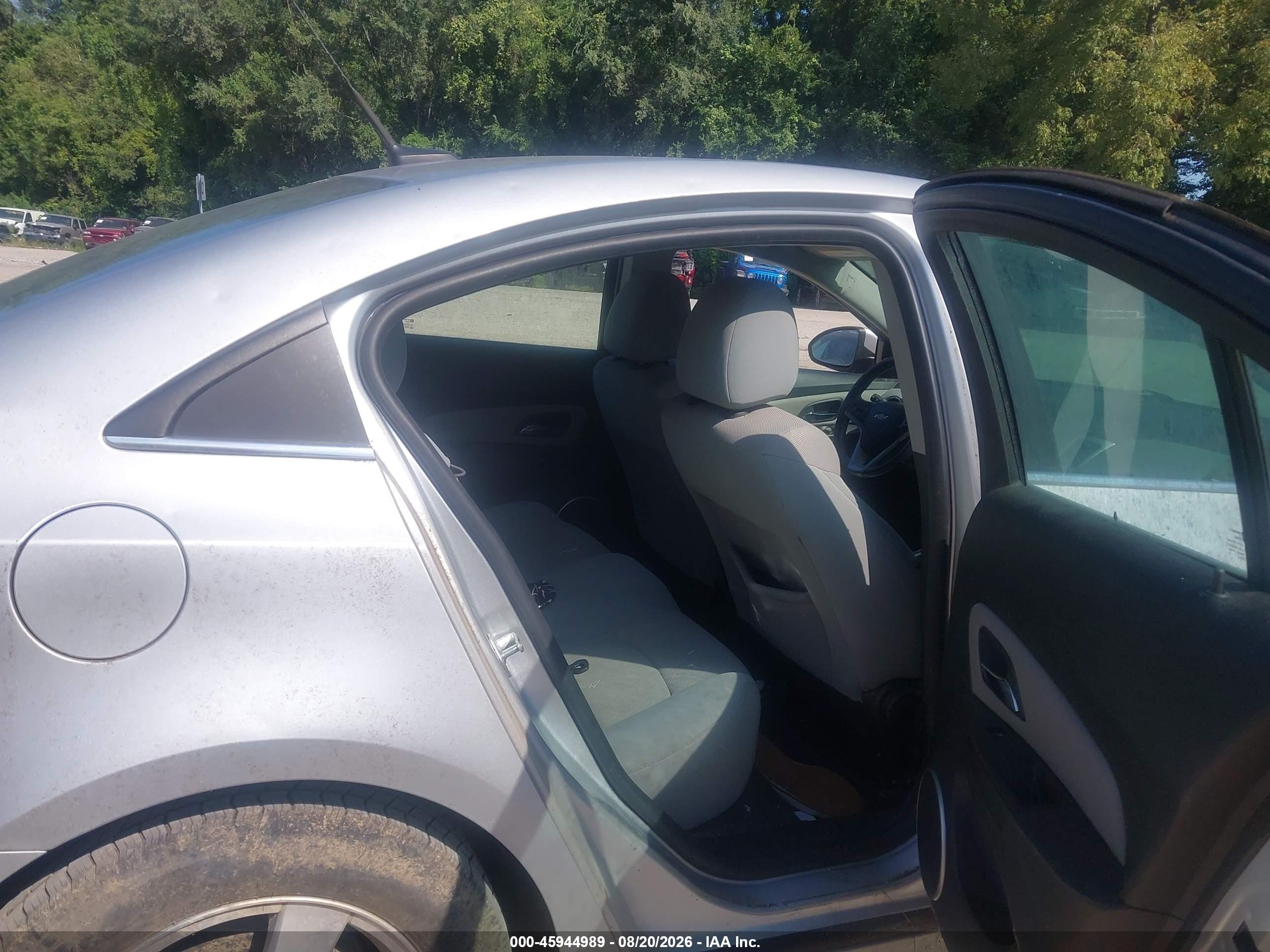 2012 Chevrolet Cruze 1lt Silver vin: 1G1PF5SC3C7351667