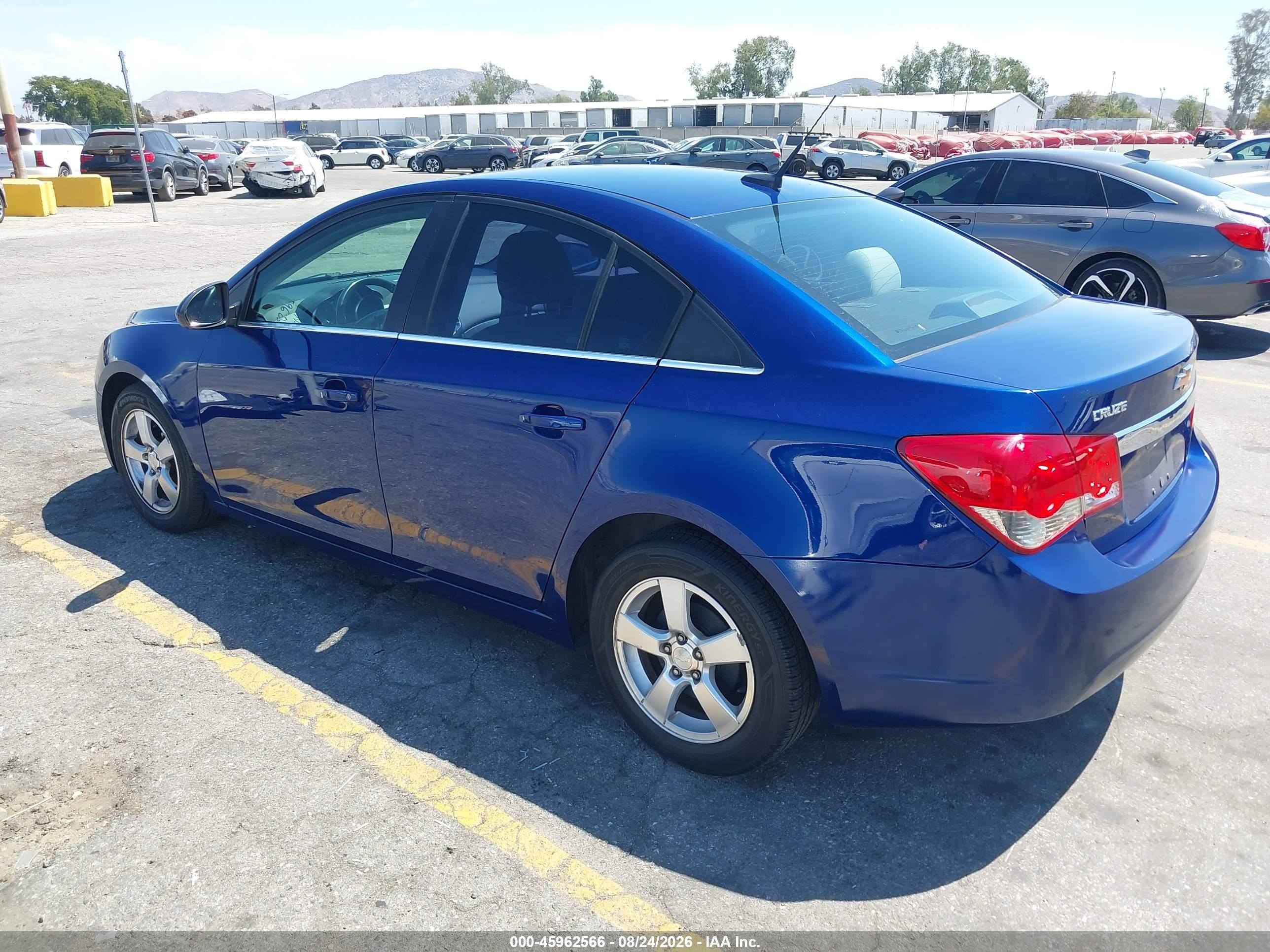 2012 Chevrolet Cruze 1lt Blue vin: 1G1PF5SC3C7364354