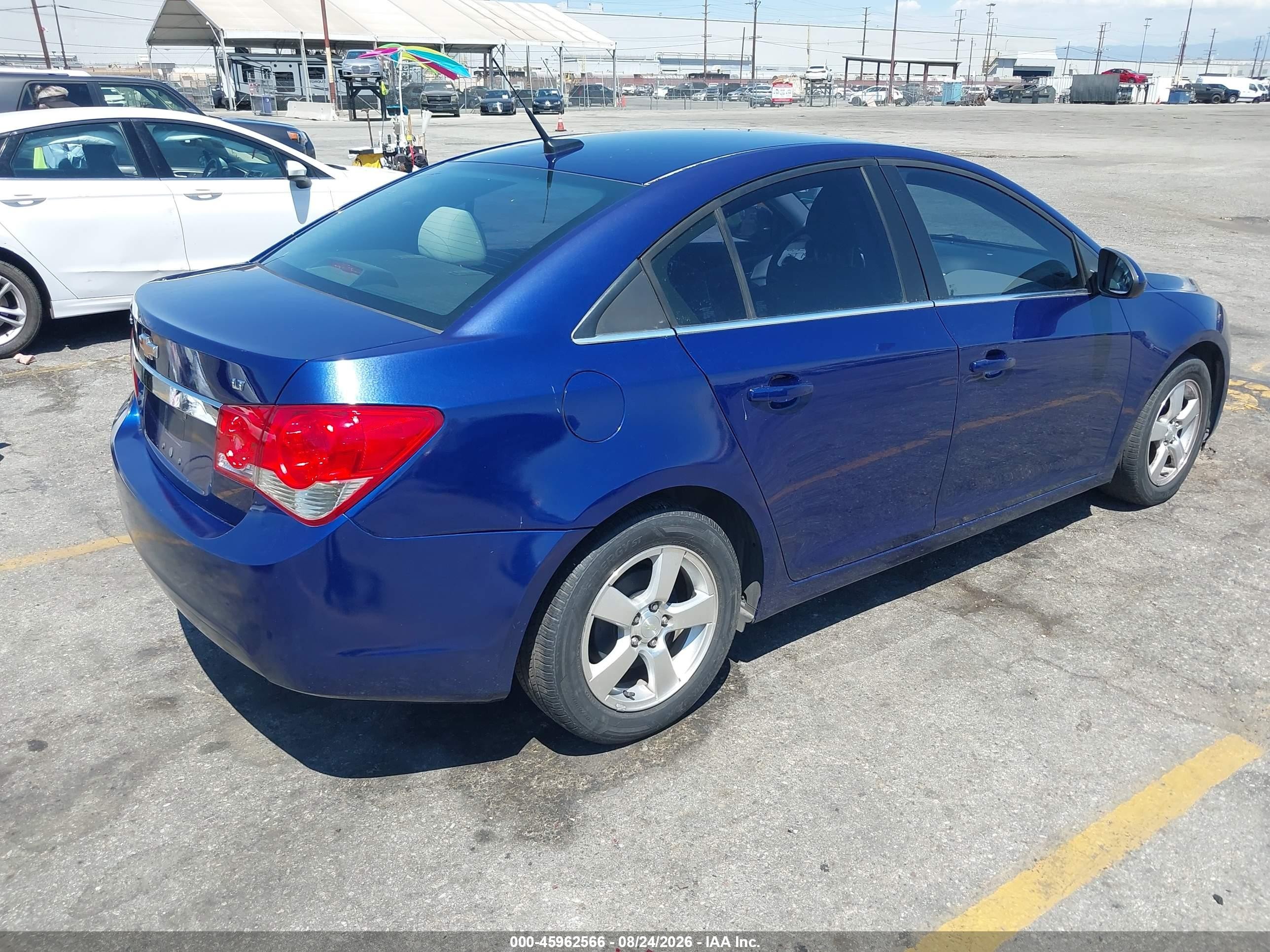 2012 Chevrolet Cruze 1lt Blue vin: 1G1PF5SC3C7364354