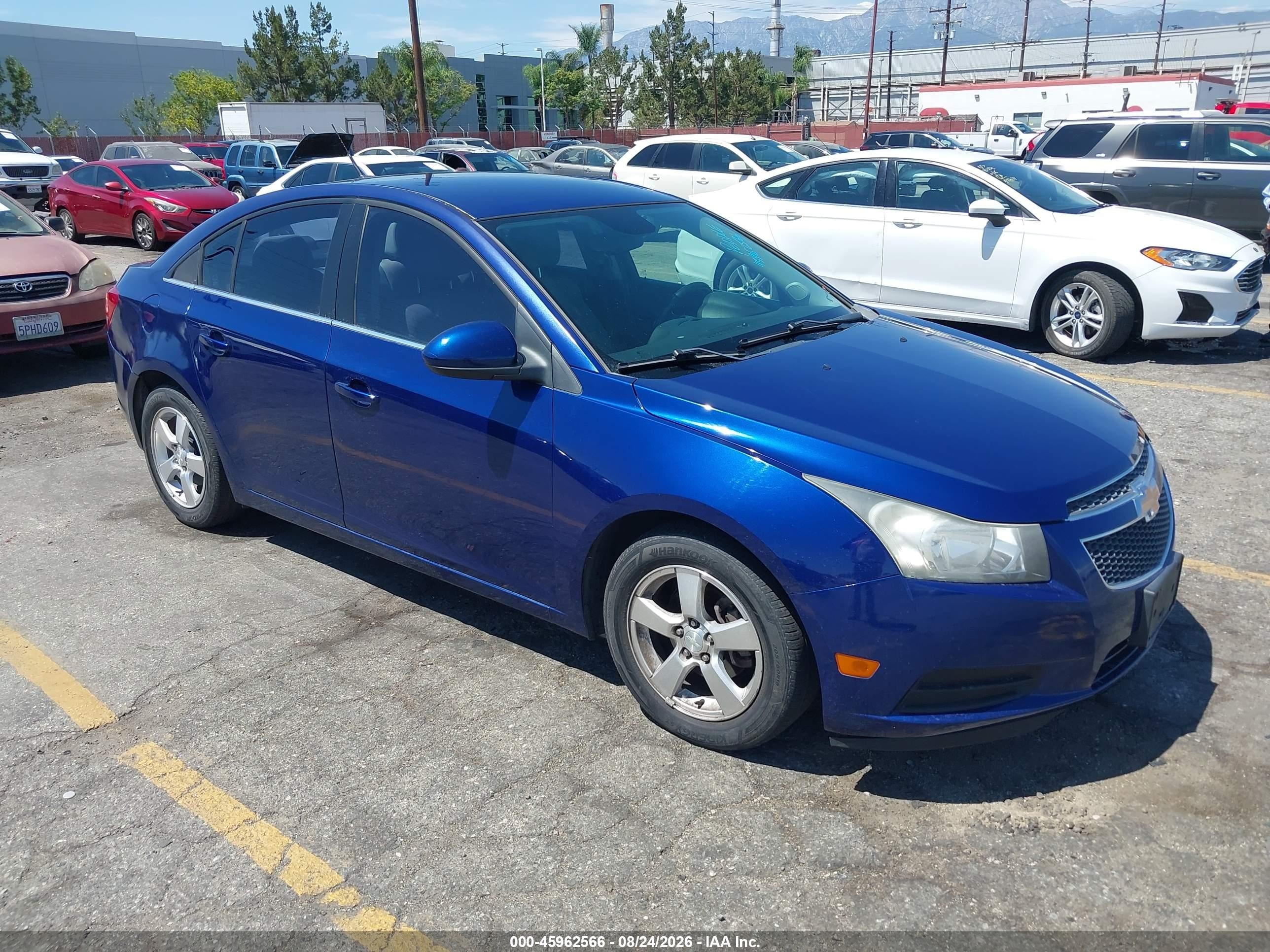 2012 Chevrolet Cruze 1lt Blue vin: 1G1PF5SC3C7364354