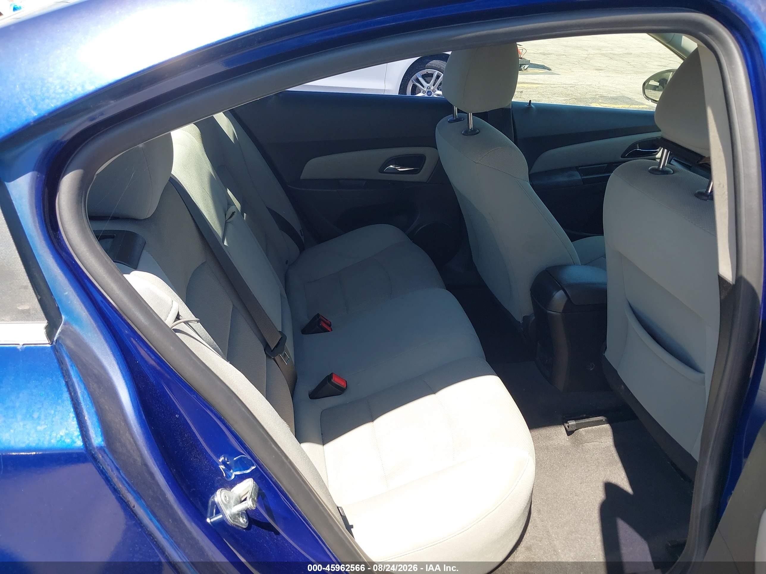 2012 Chevrolet Cruze 1lt Blue vin: 1G1PF5SC3C7364354