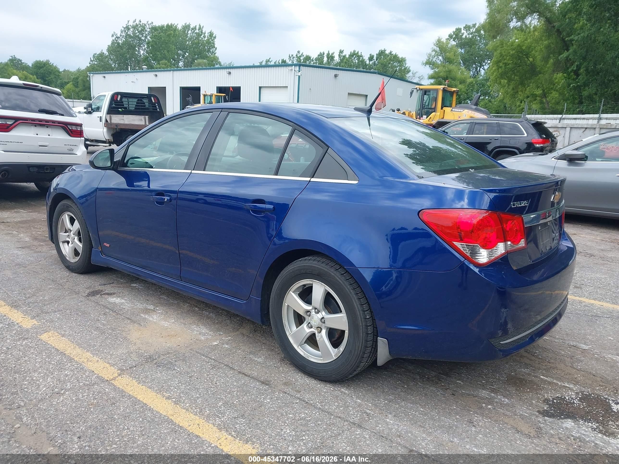 2012 Chevrolet Cruze 1lt Blue vin: 1G1PF5SC3C7388475