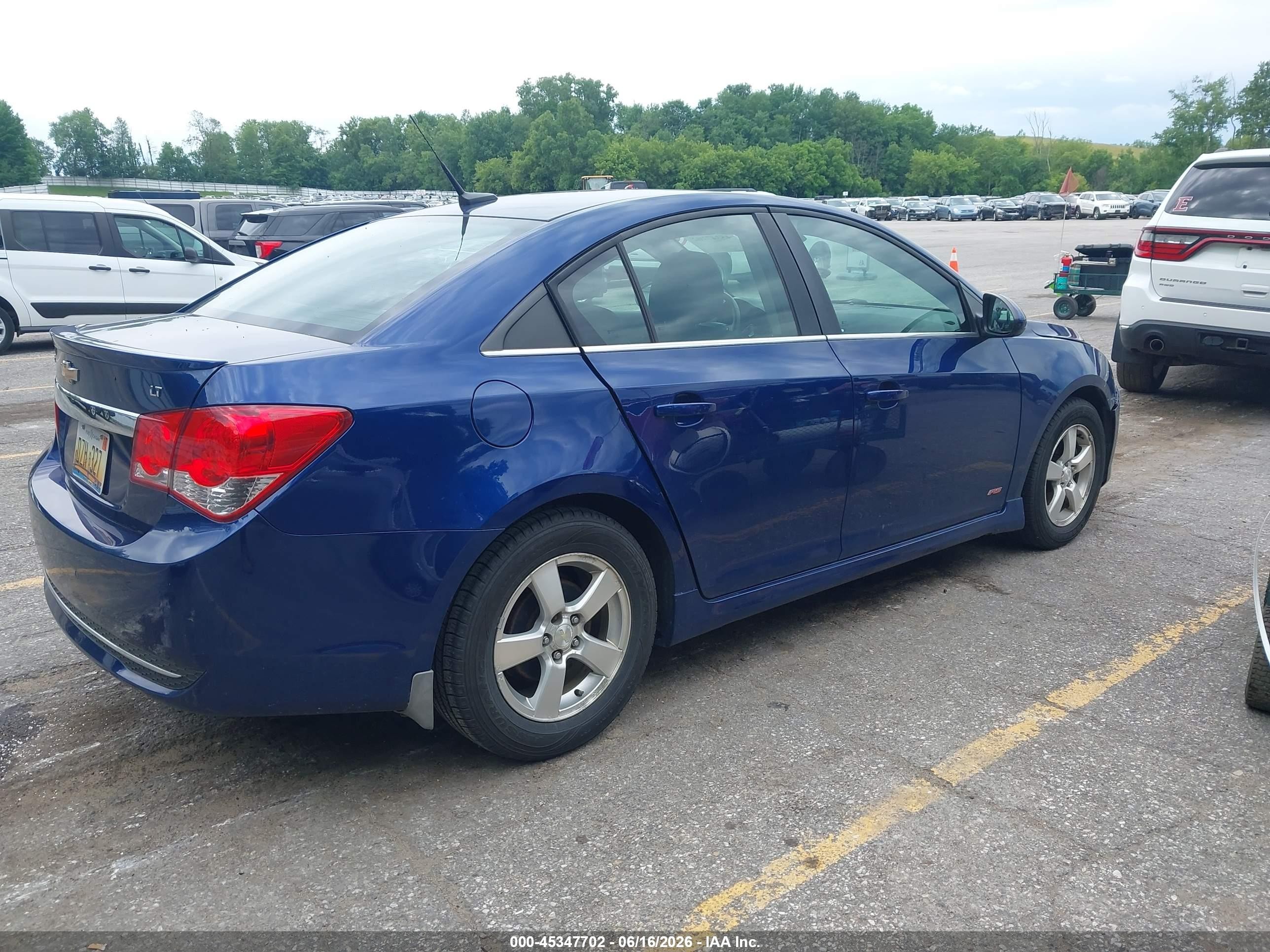 2012 Chevrolet Cruze 1lt Blue vin: 1G1PF5SC3C7388475