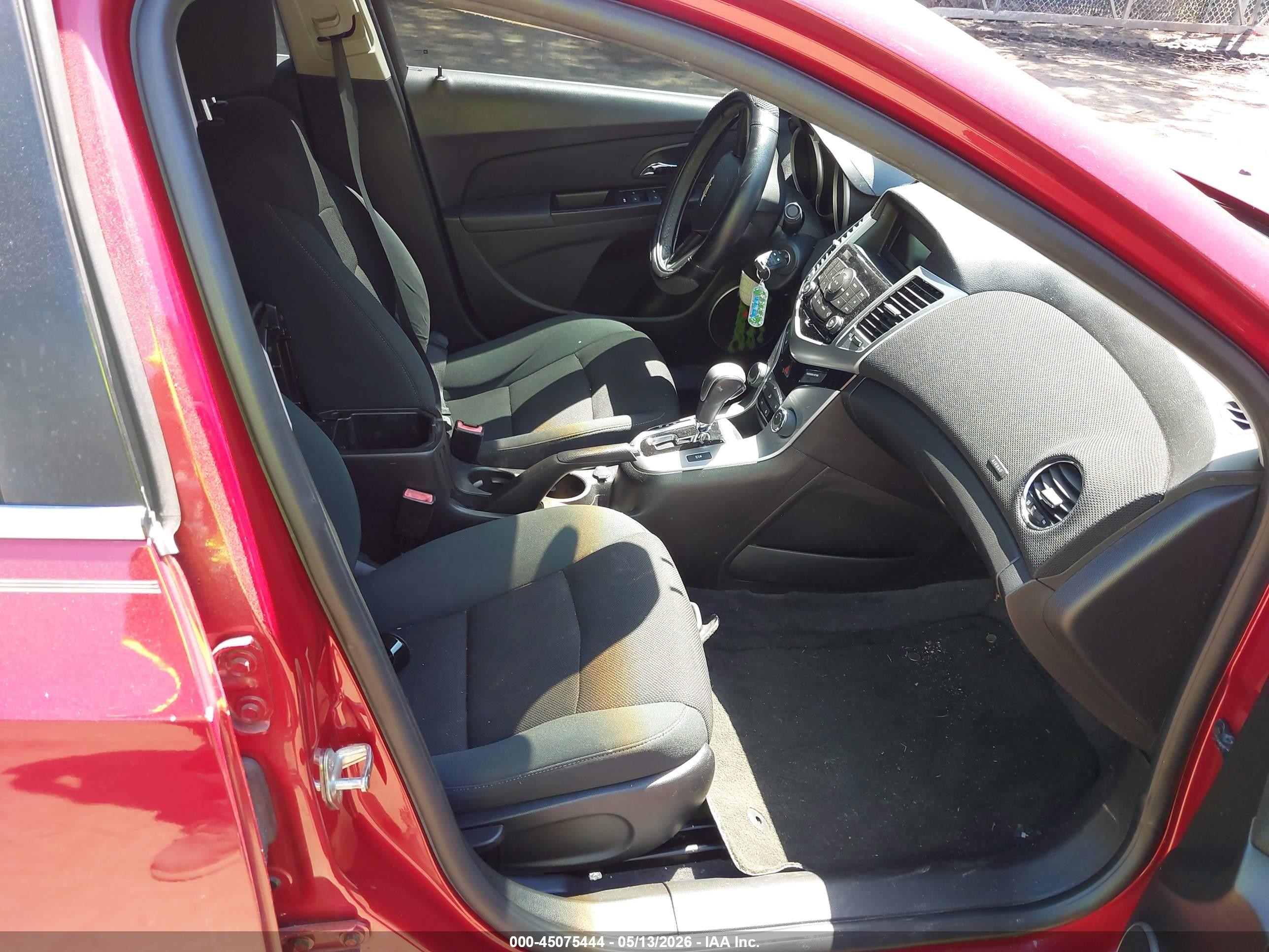 2012 Chevrolet Cruze 1lt Red vin: 1G1PF5SC4C7126707