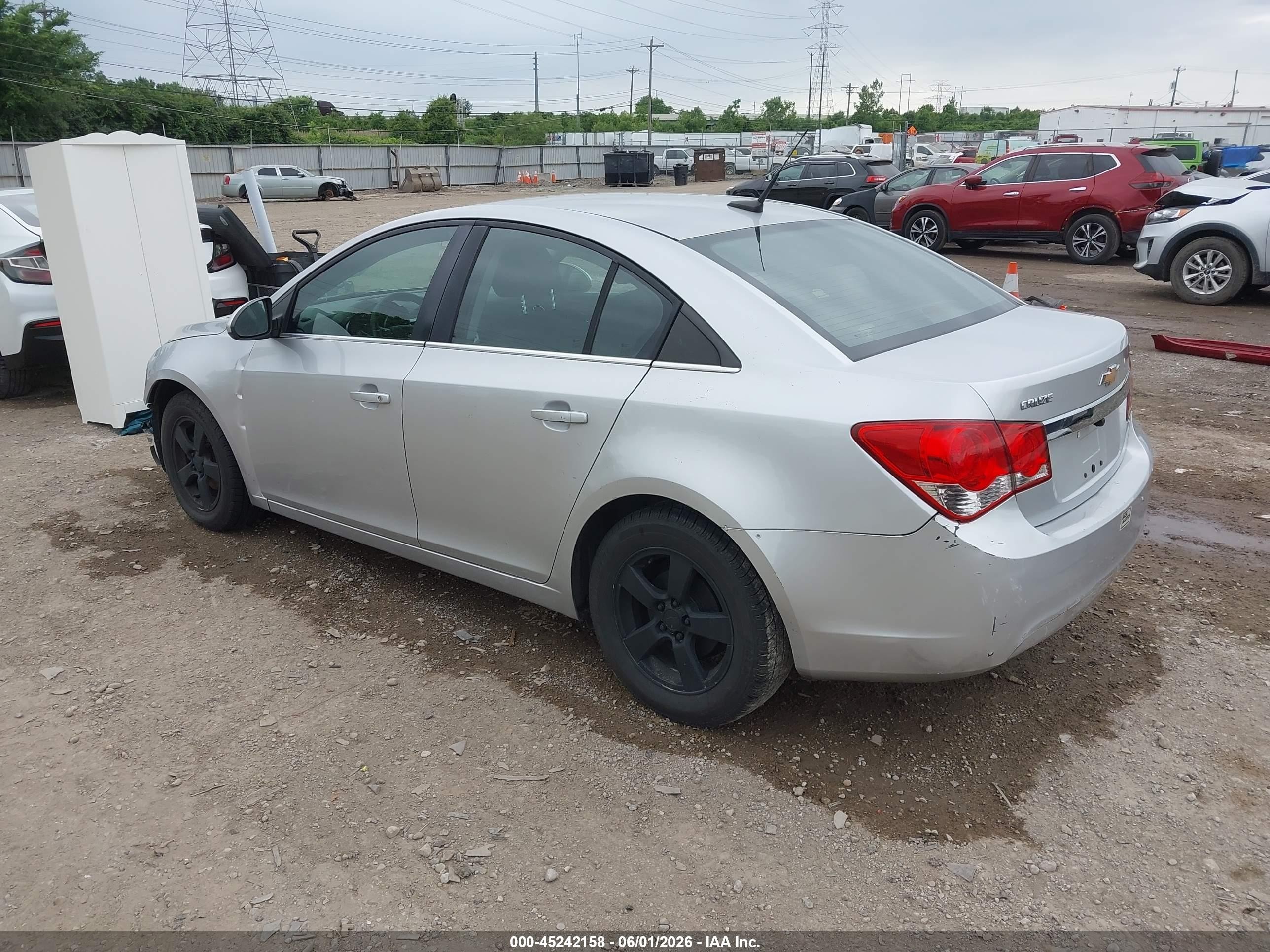 2012 Chevrolet Cruze 1lt Silver vin: 1G1PF5SC4C7129235