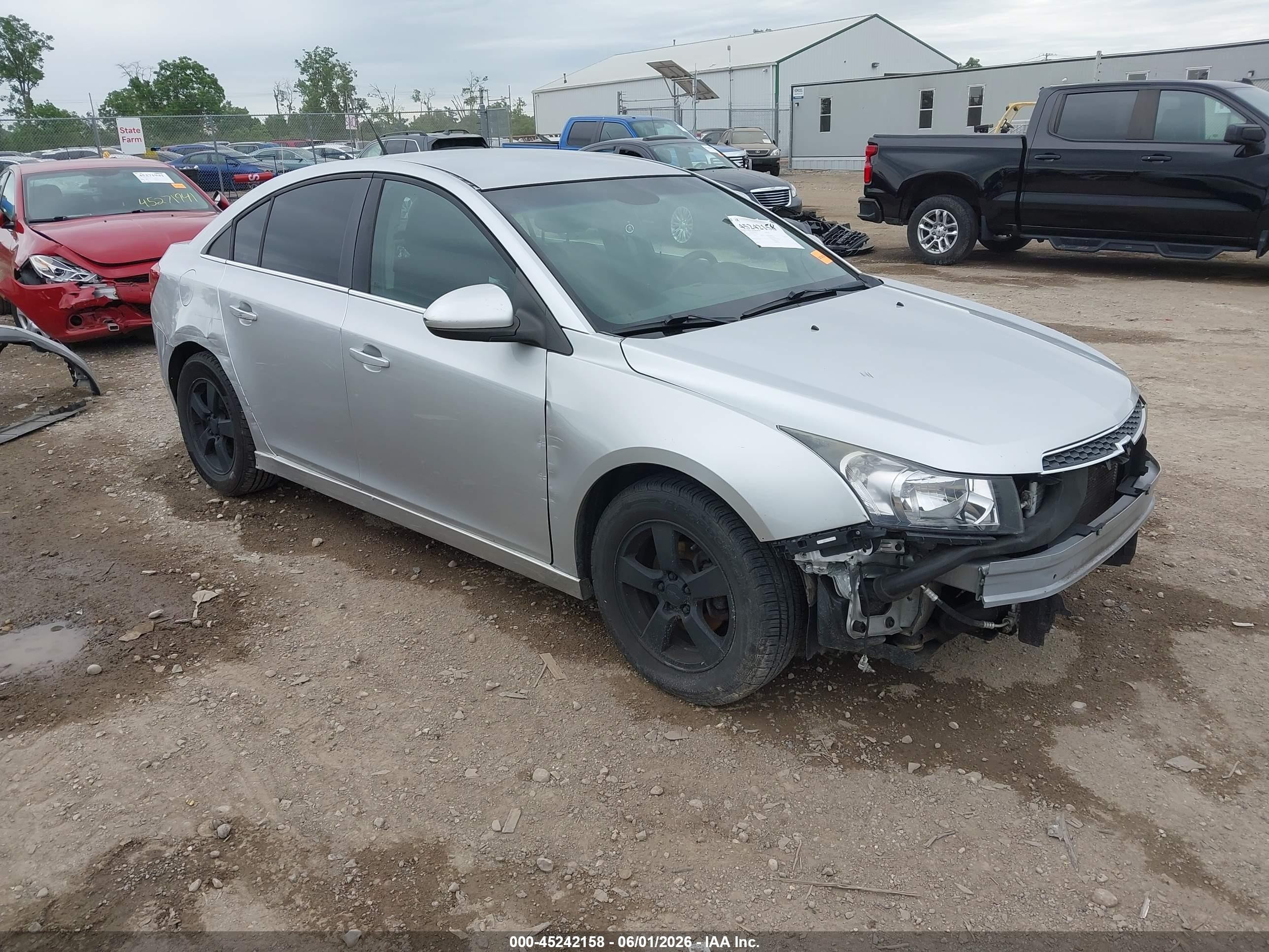 2012 Chevrolet Cruze 1lt Silver vin: 1G1PF5SC4C7129235