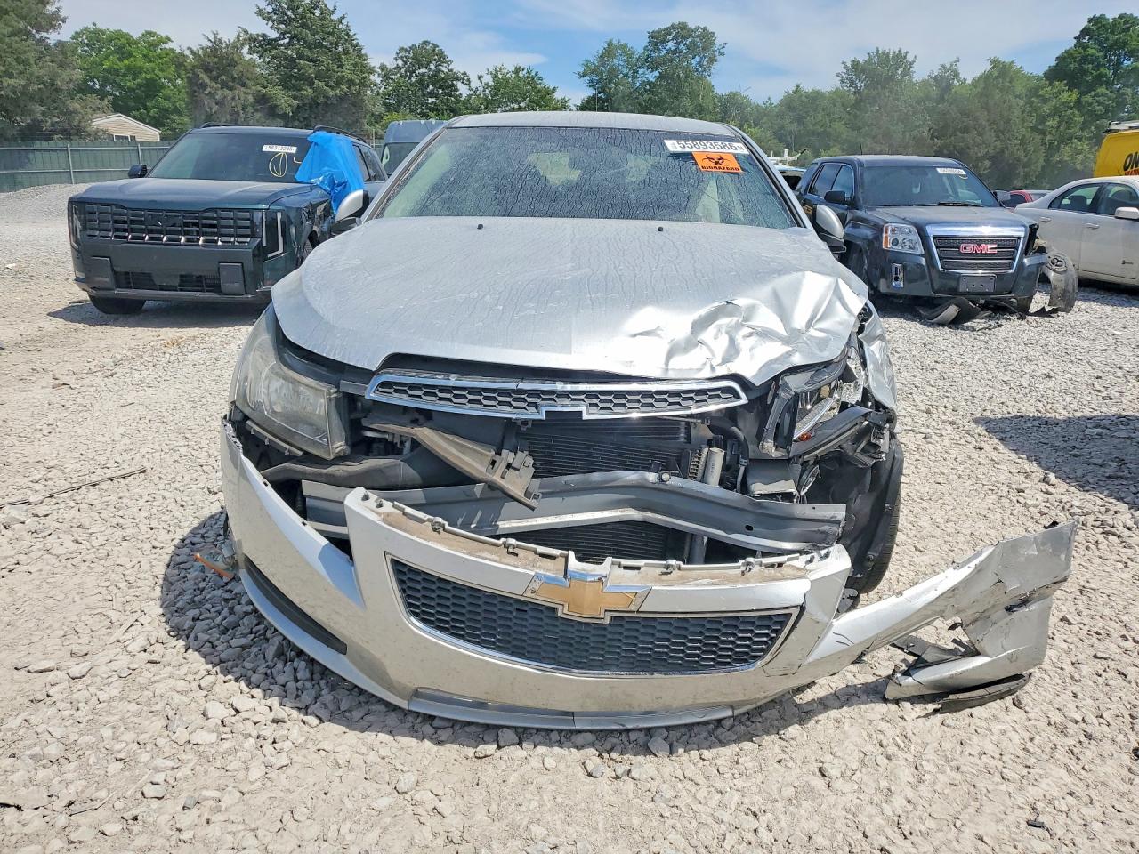2012 Chevrolet Cruze Lt Silver vin: 1G1PF5SC4C7141630