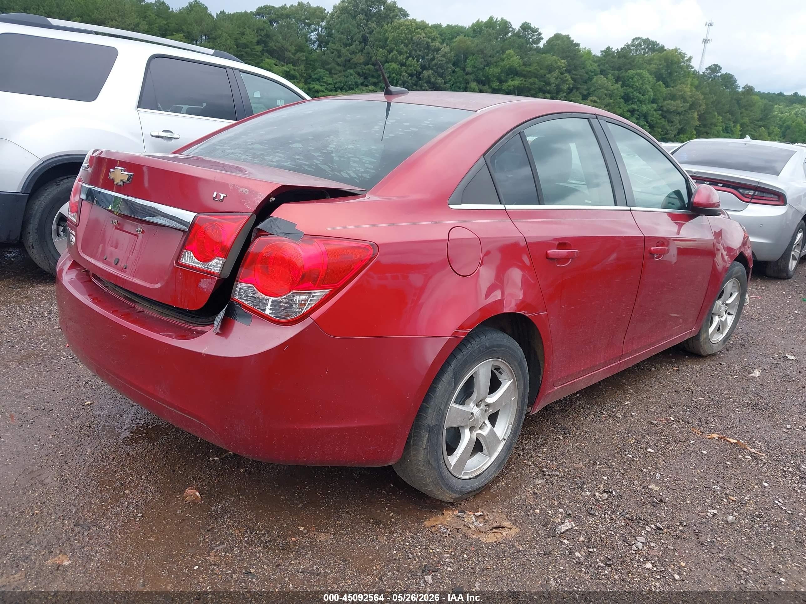 2012 Chevrolet Cruze 1lt Красный vin: 1G1PF5SC4C7161134