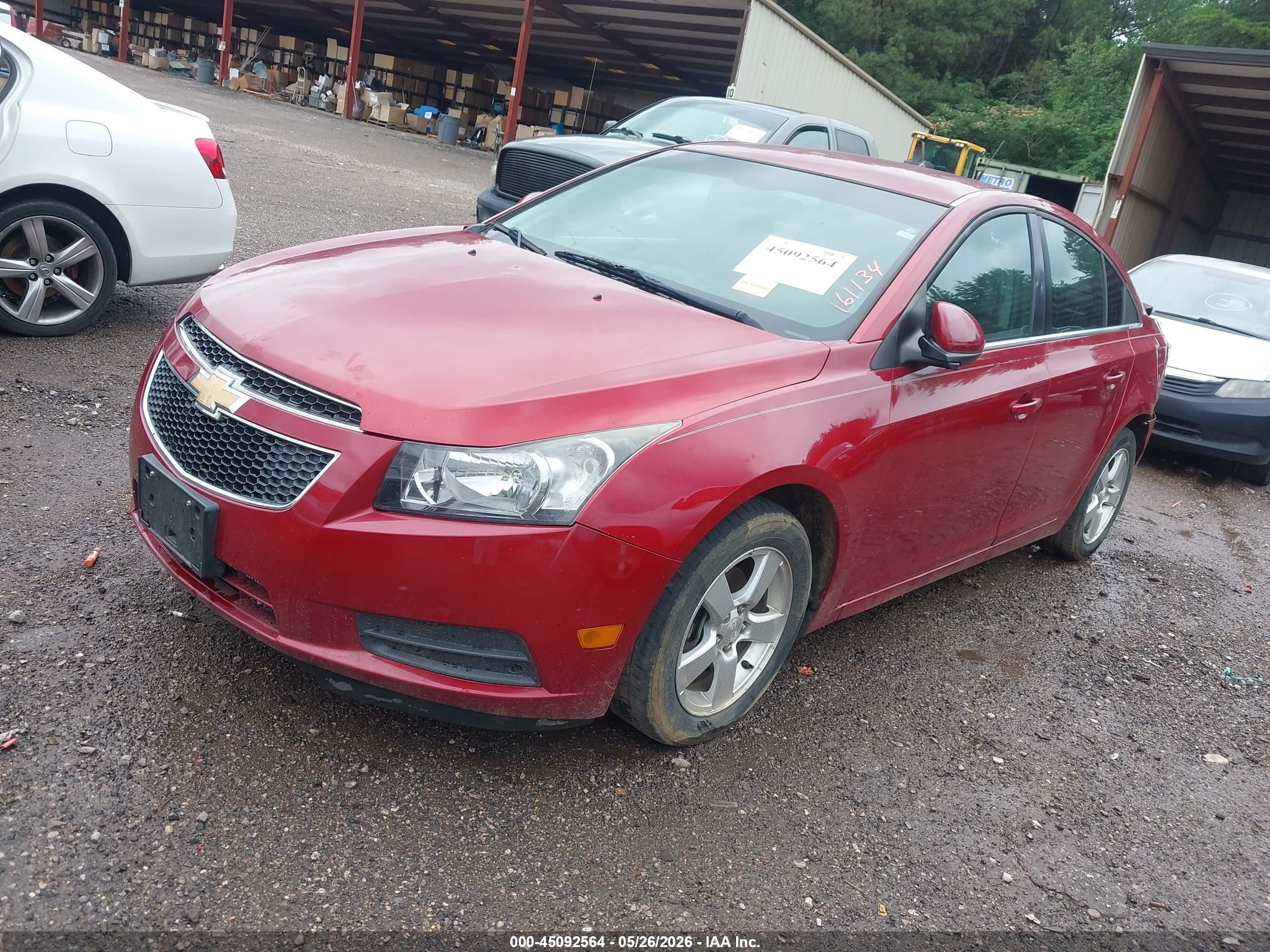 2012 Chevrolet Cruze 1lt Красный vin: 1G1PF5SC4C7161134
