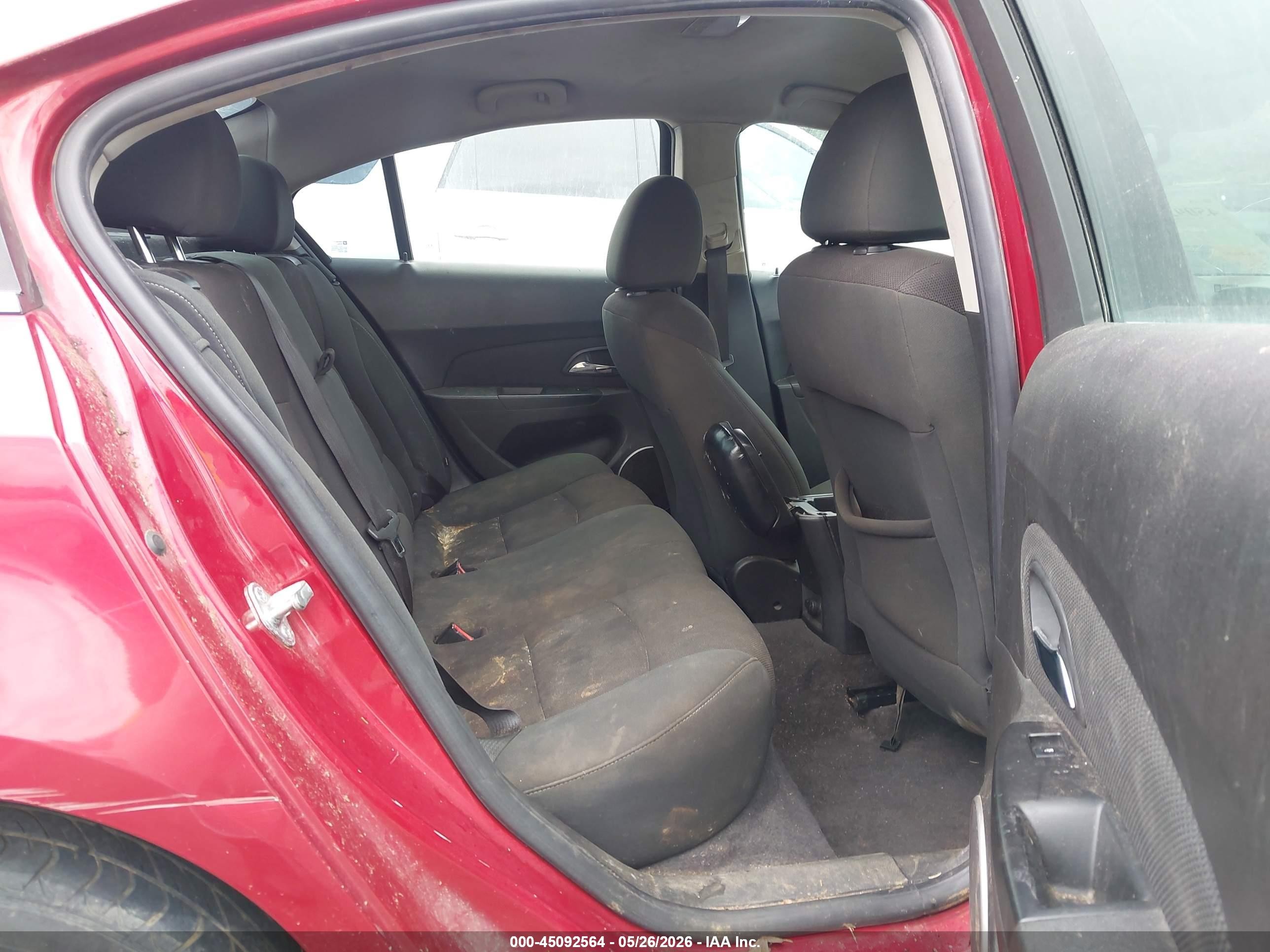2012 Chevrolet Cruze 1lt Красный vin: 1G1PF5SC4C7161134