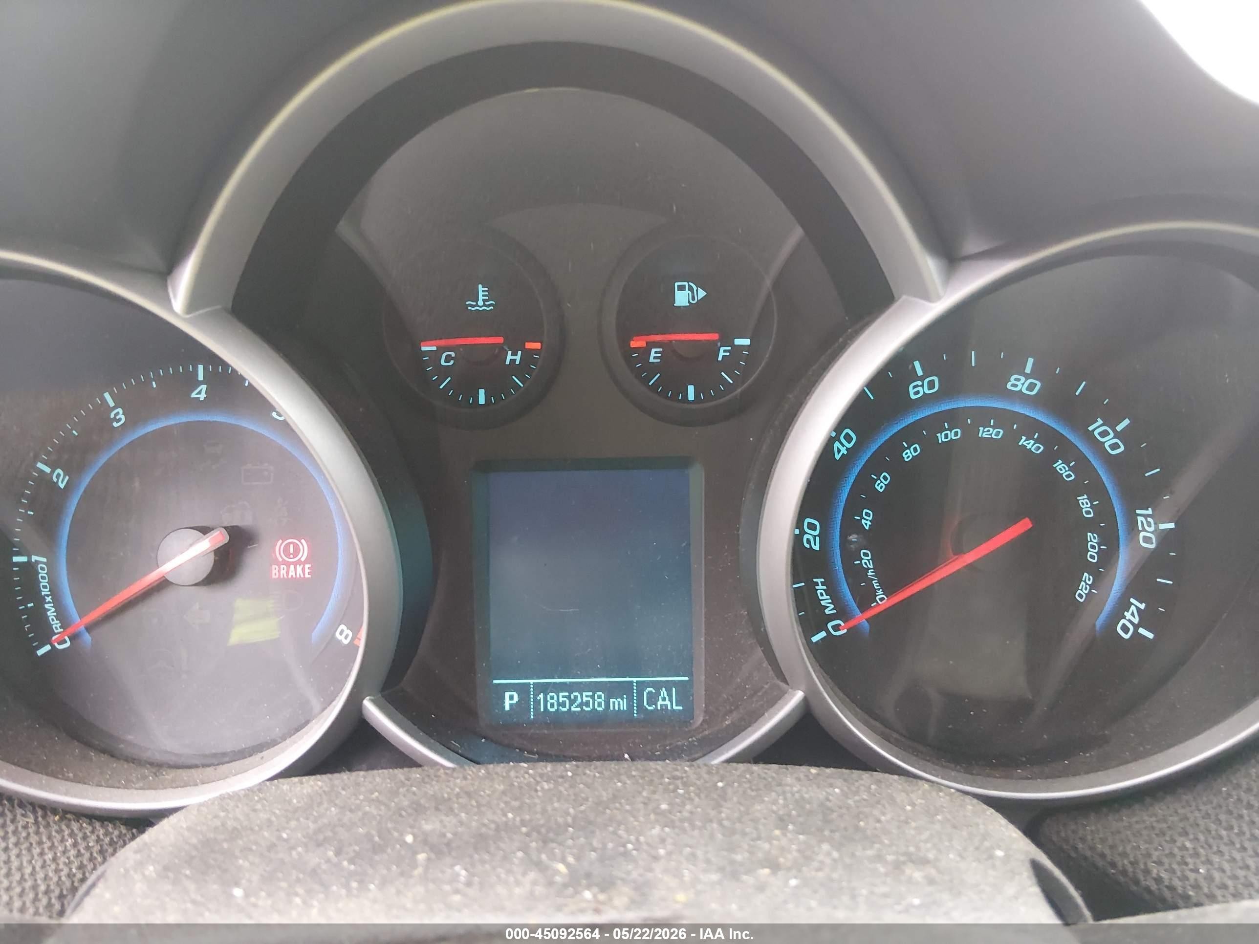 2012 Chevrolet Cruze 1lt Красный vin: 1G1PF5SC4C7161134