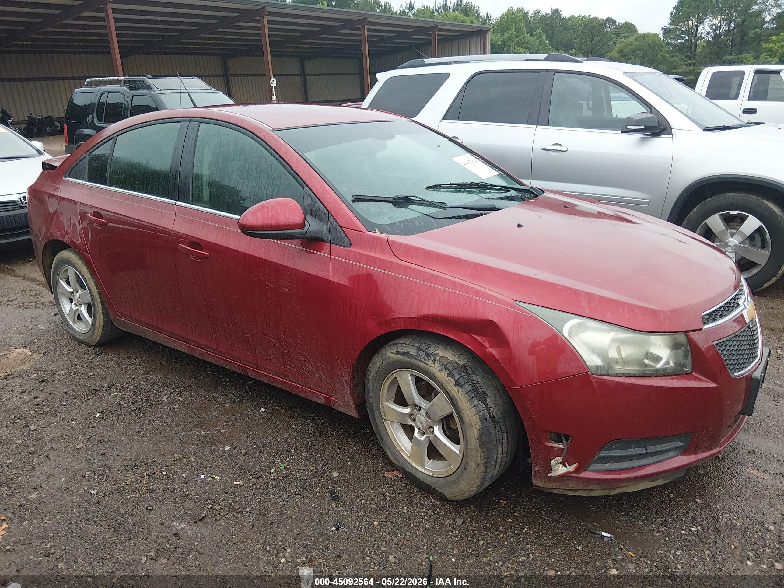 2012 Chevrolet Cruze 1lt Красный vin: 1G1PF5SC4C7161134