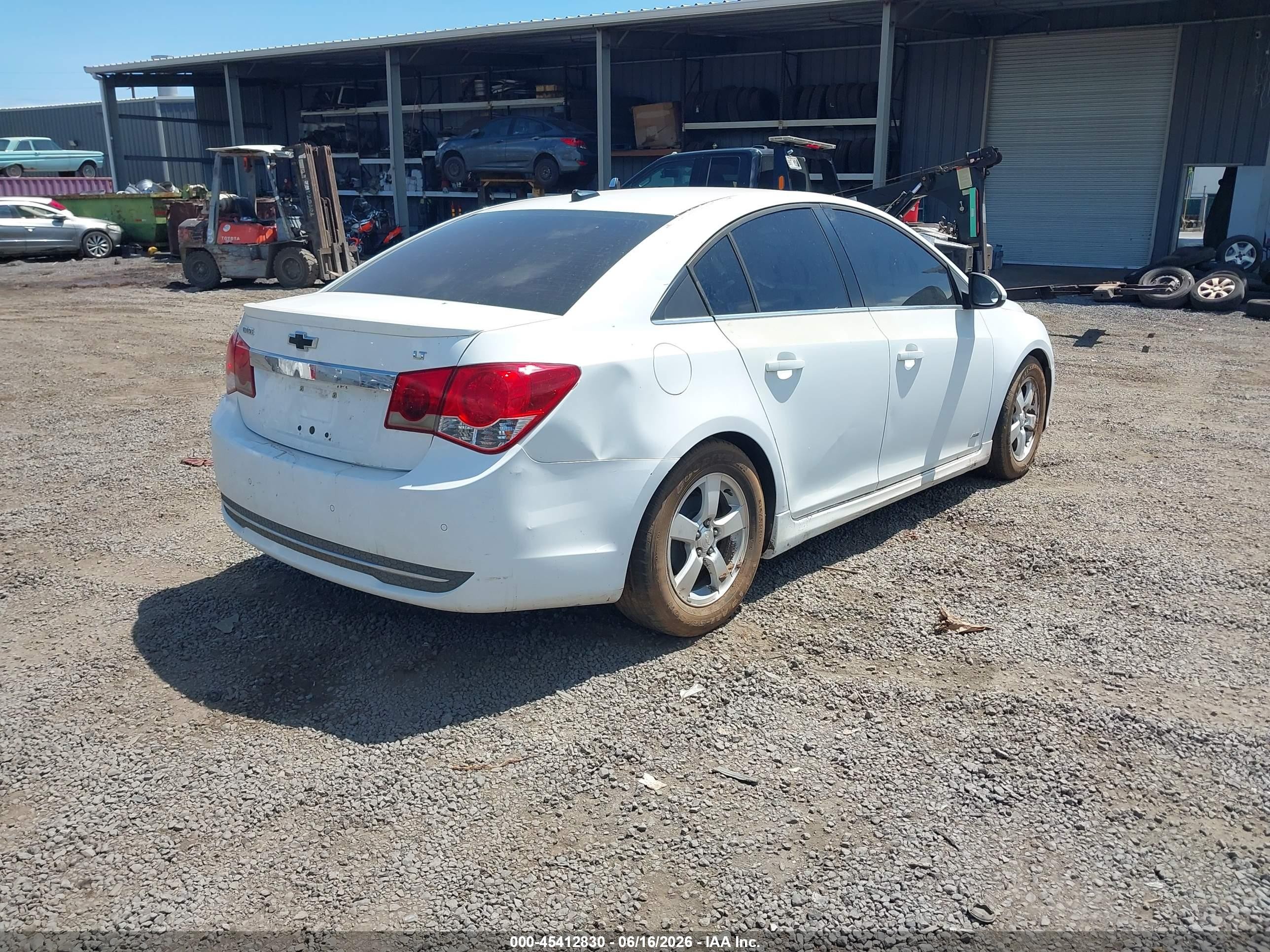 2012 Chevrolet Cruze 1lt White vin: 1G1PF5SC4C7232249